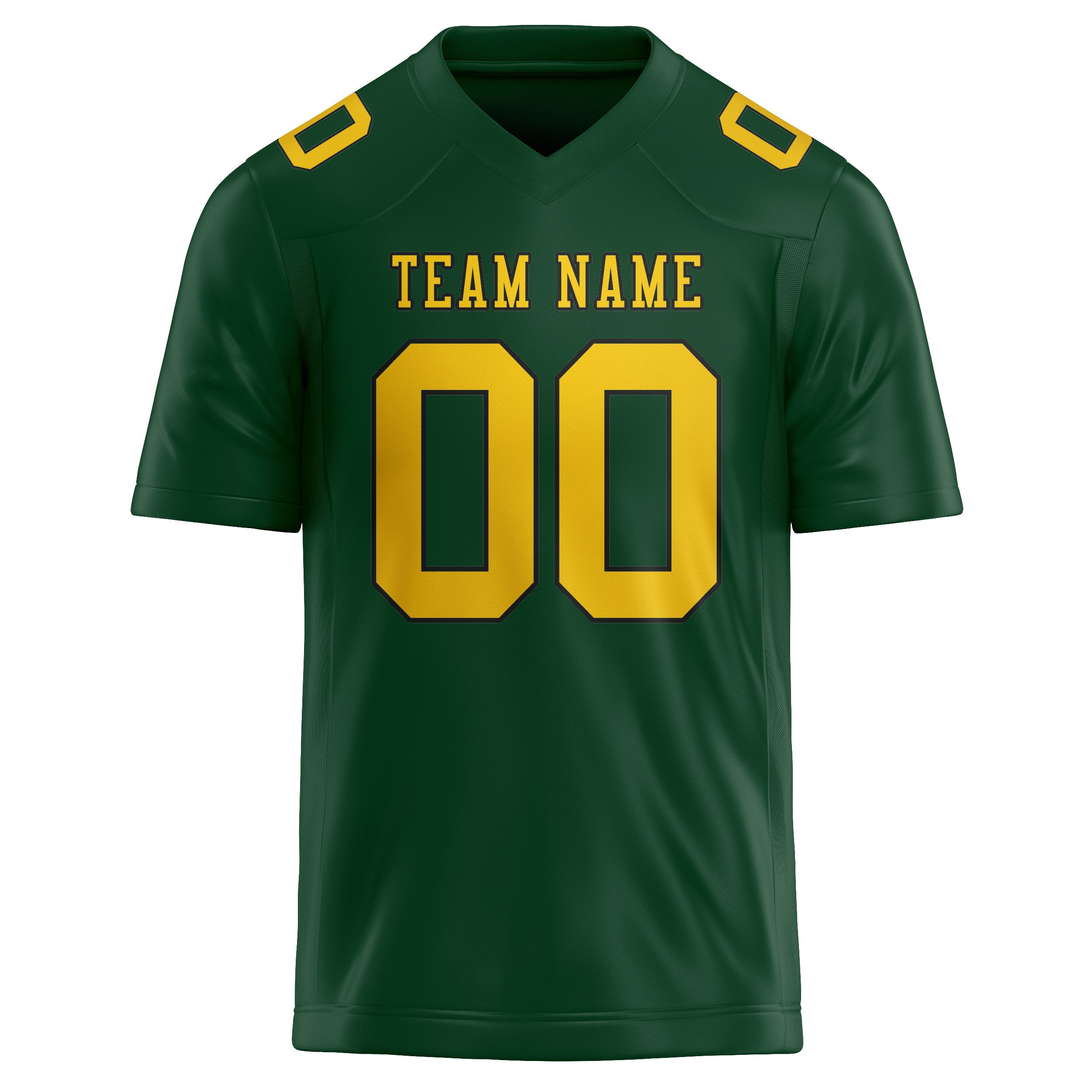 Custom Green Gold Football Jersey