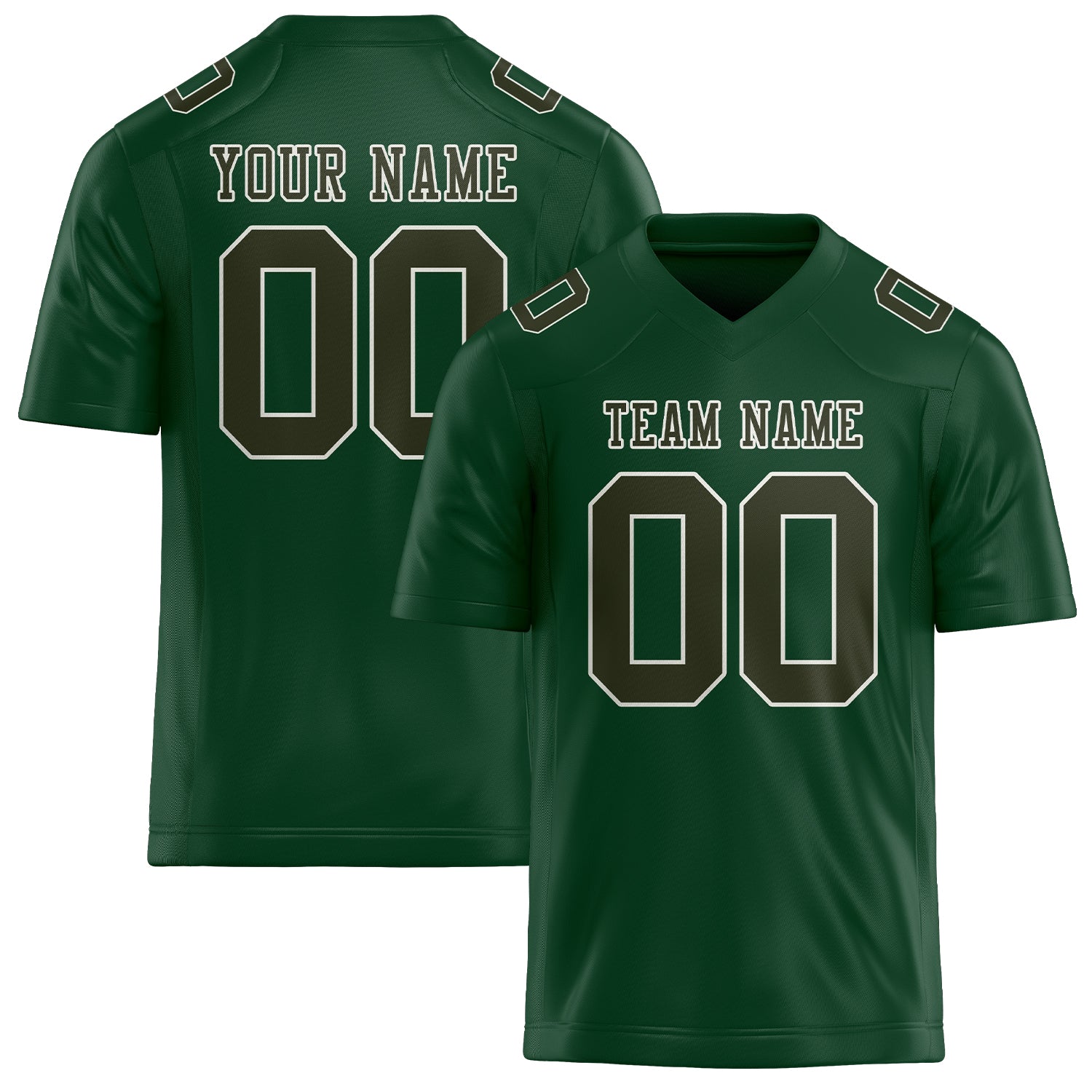 Custom Green Olive Football Jersey