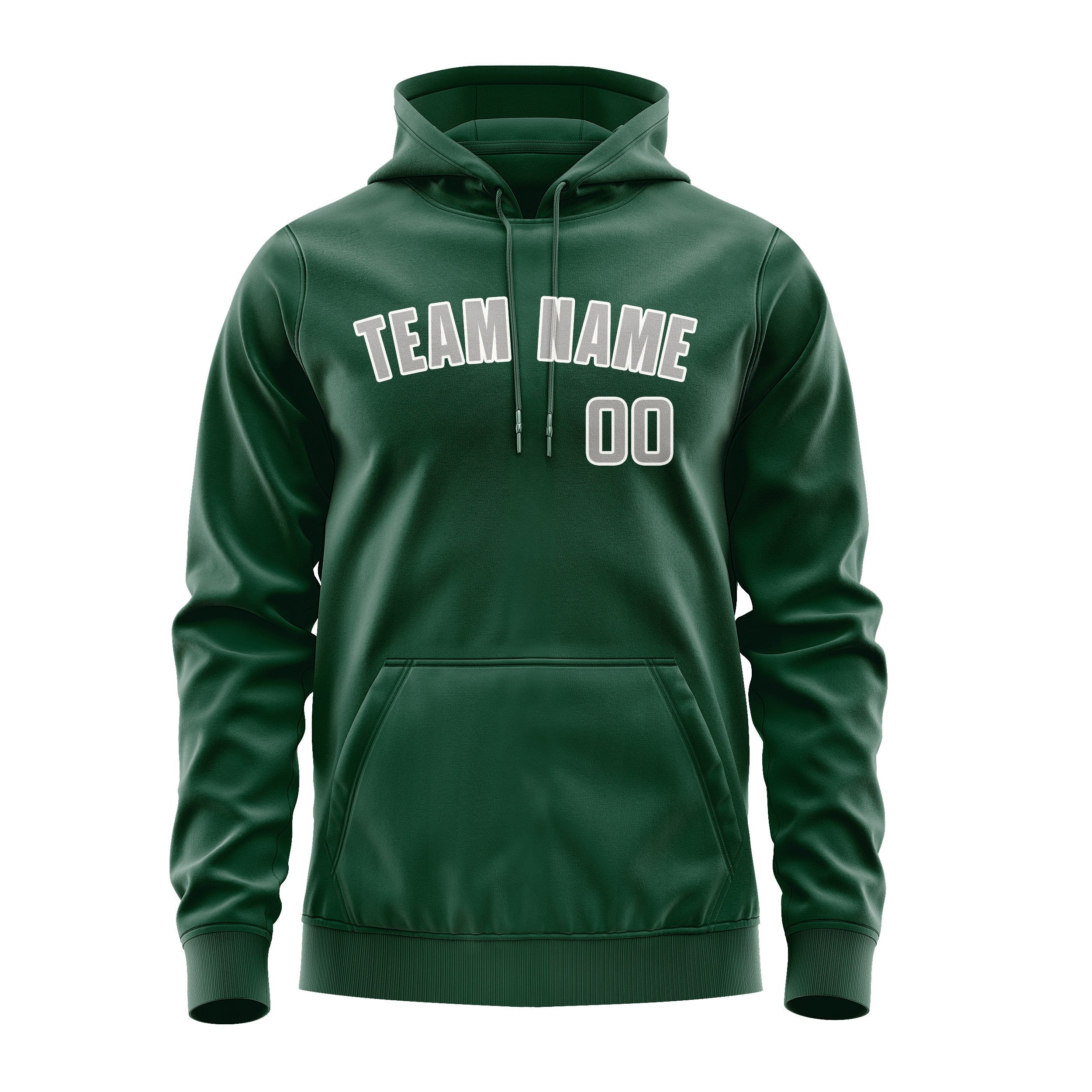 Custom Green Gray Hoodie