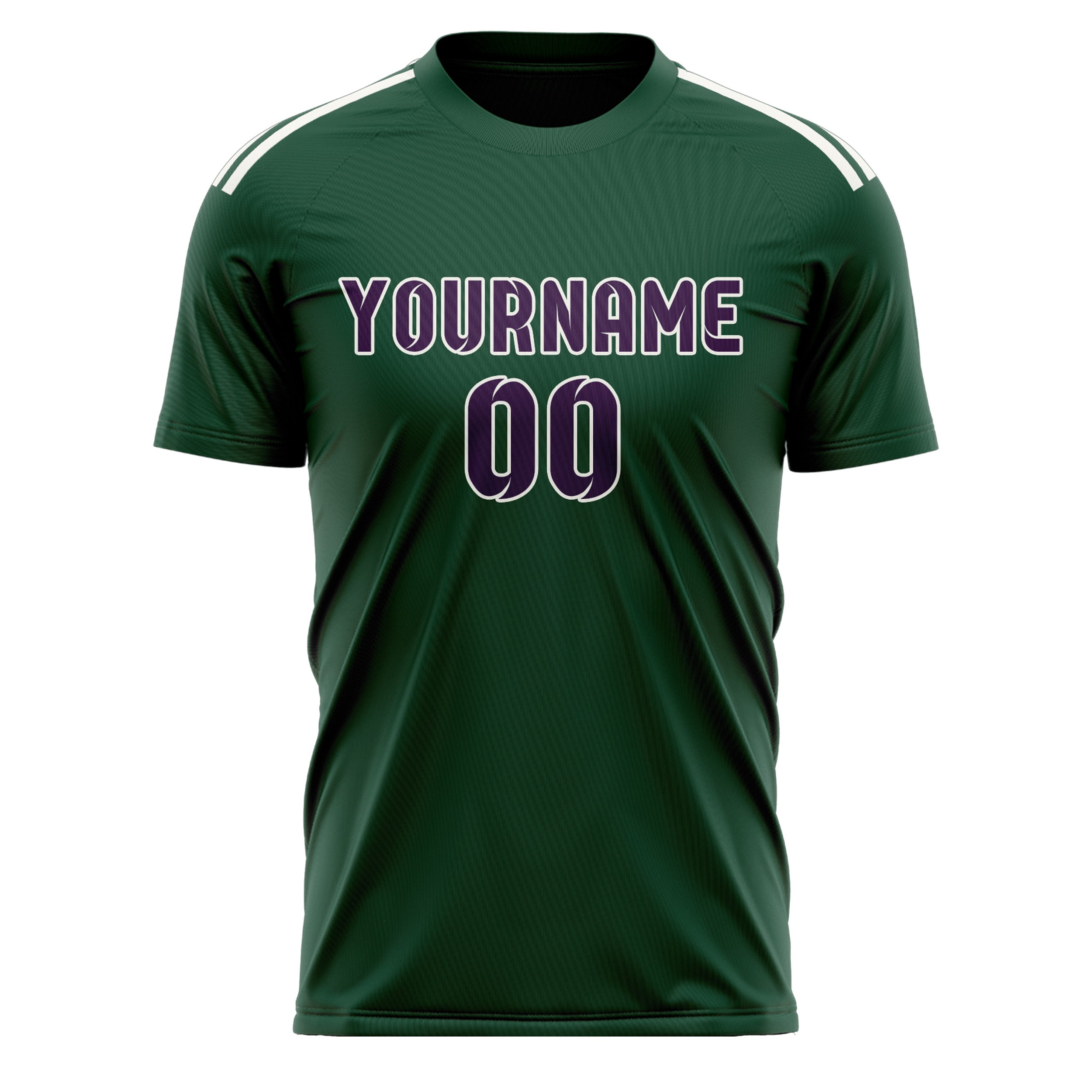 Custom Green Purple Soccer Jersey