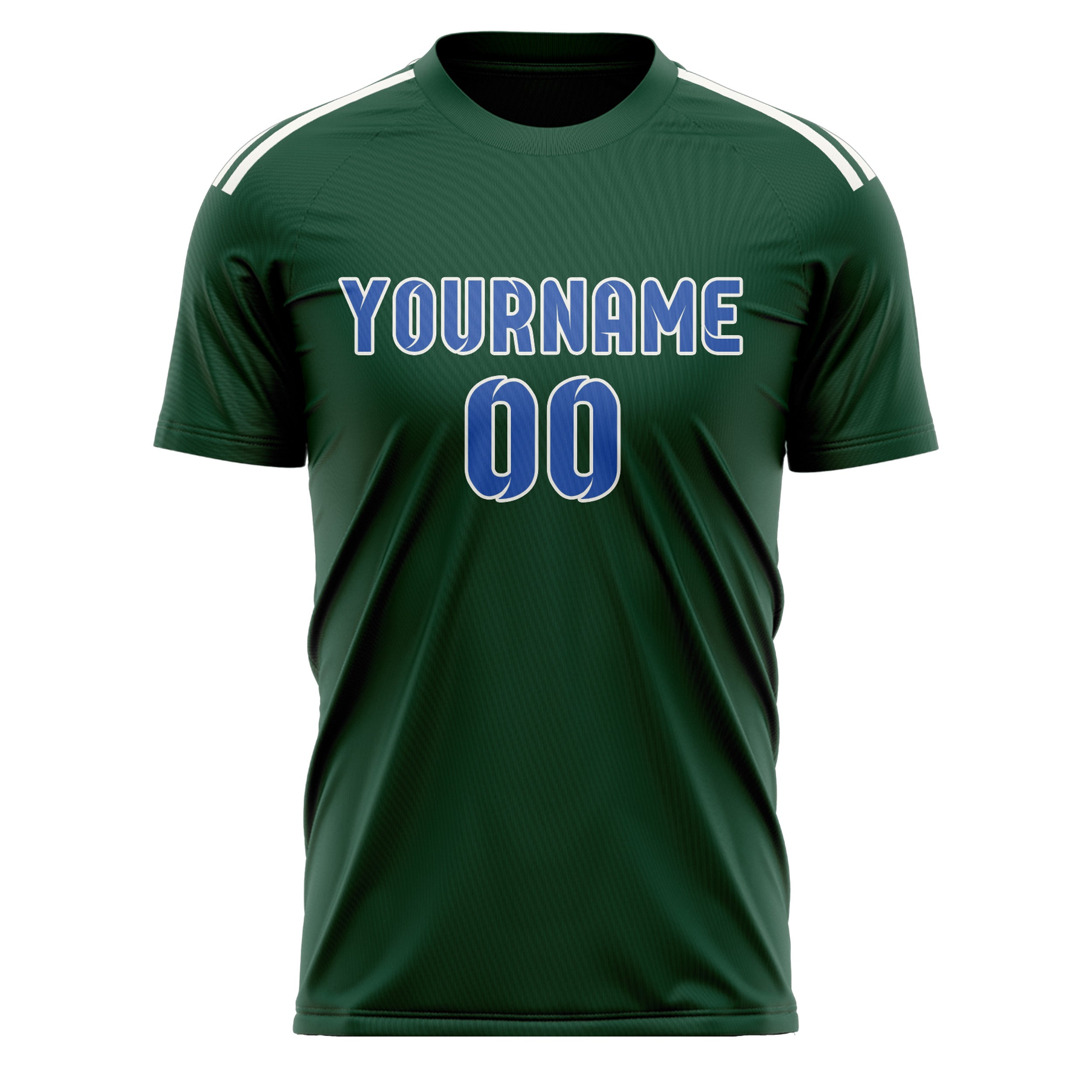 Custom Green Sky Blue Soccer Jersey