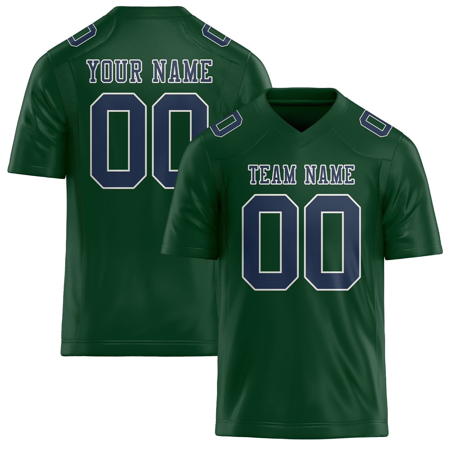 Custom Green Blue Football Jersey