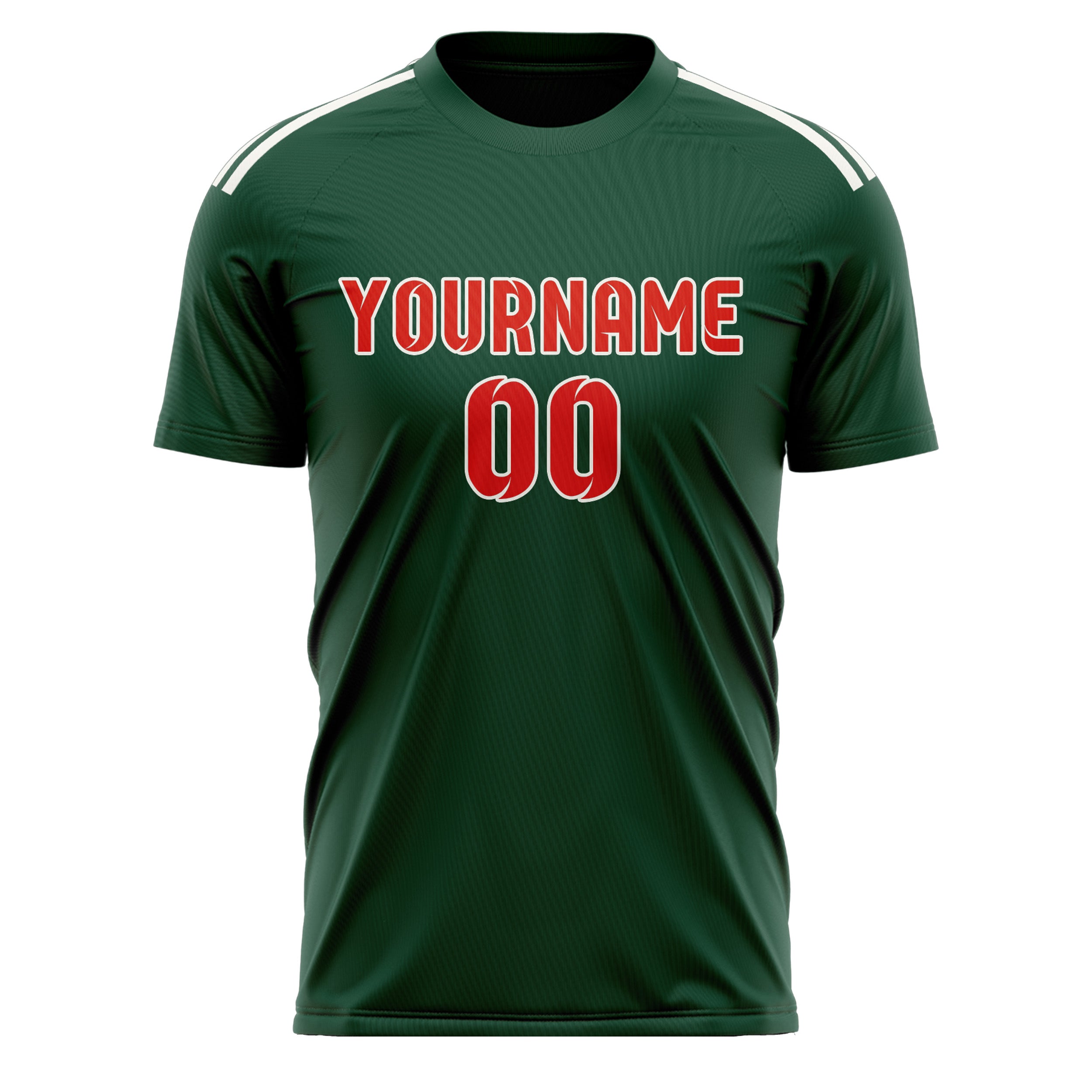 Custom Green Orange Red Soccer Jersey