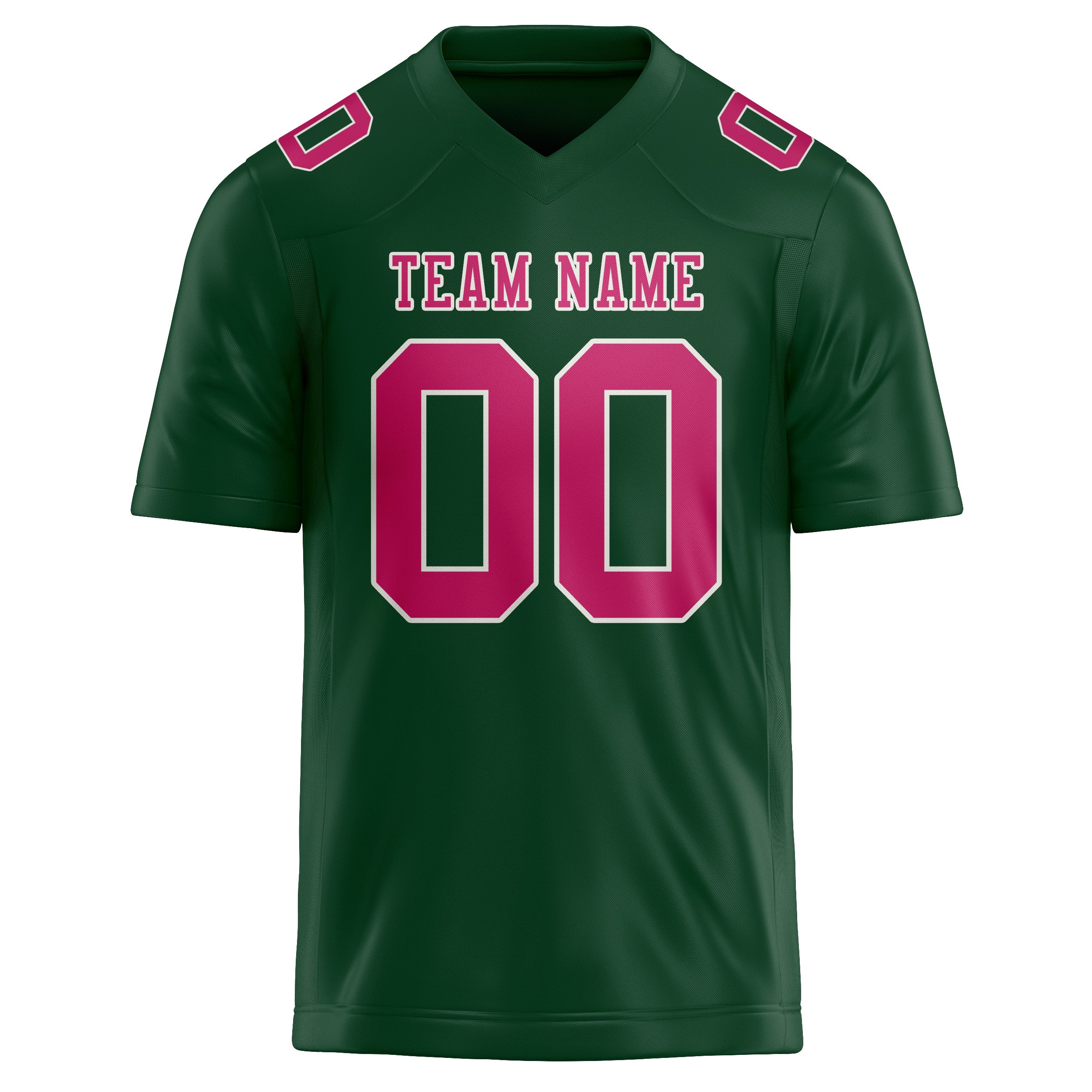 Custom Green Pink Football Jersey