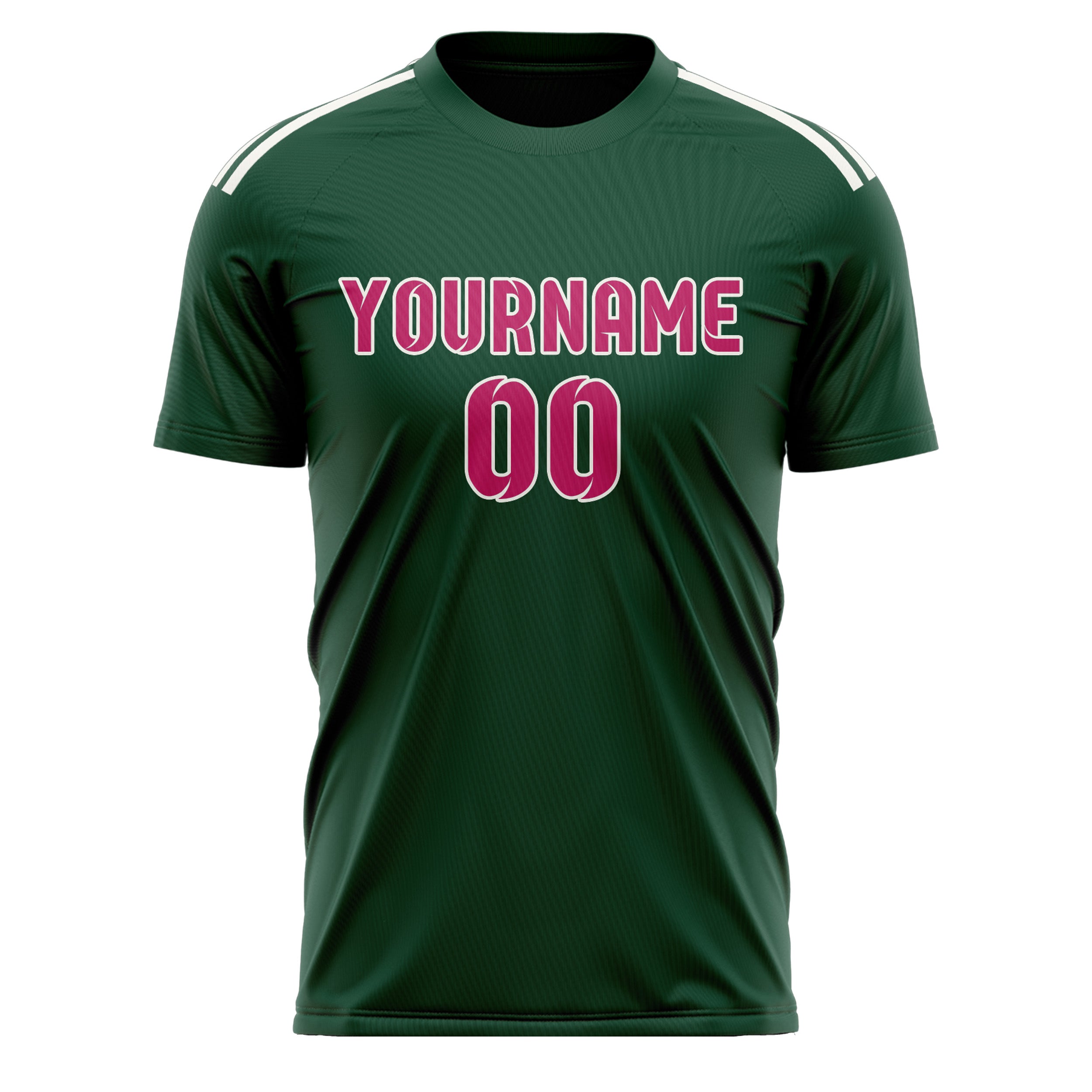 Custom Green Pink Soccer Jersey