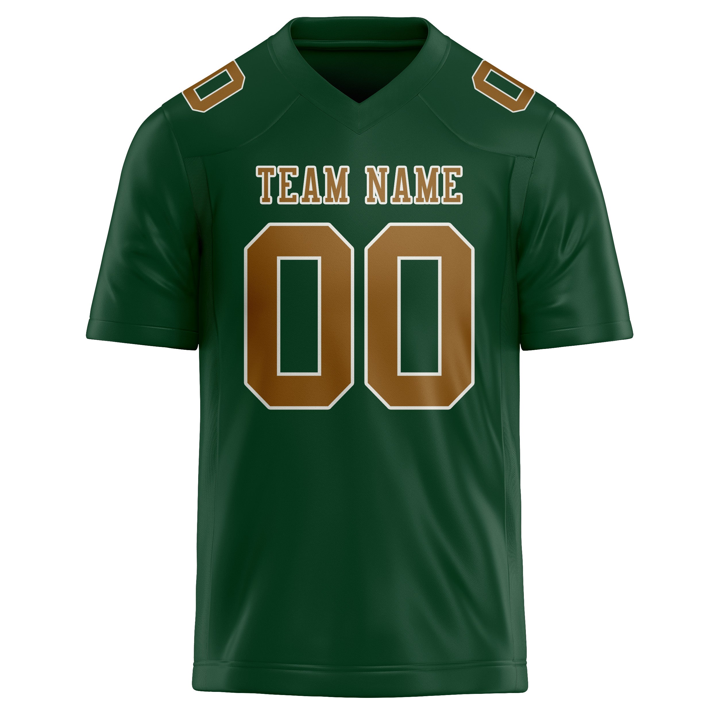 Custom Green Khaki Football Jersey
