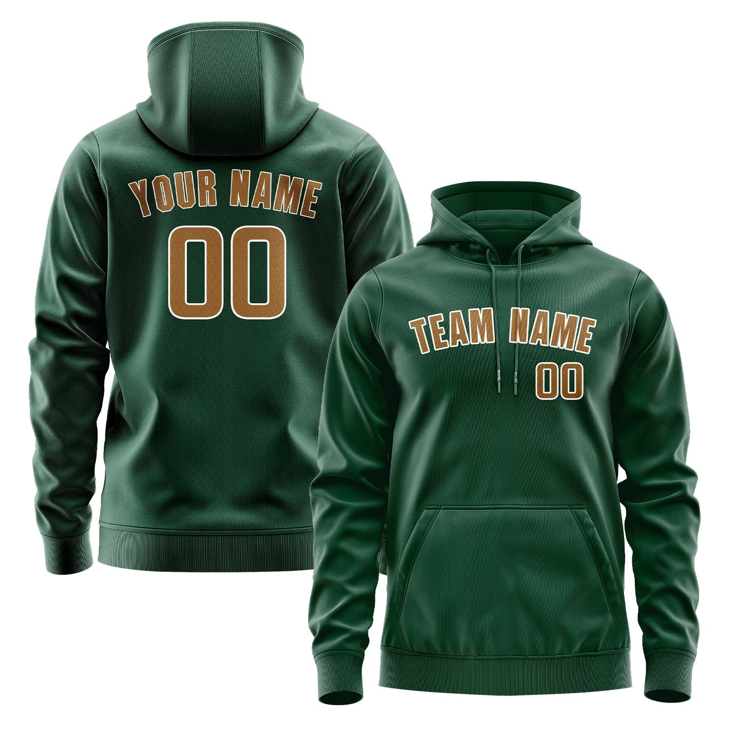 Custom Green Khaki Hoodie