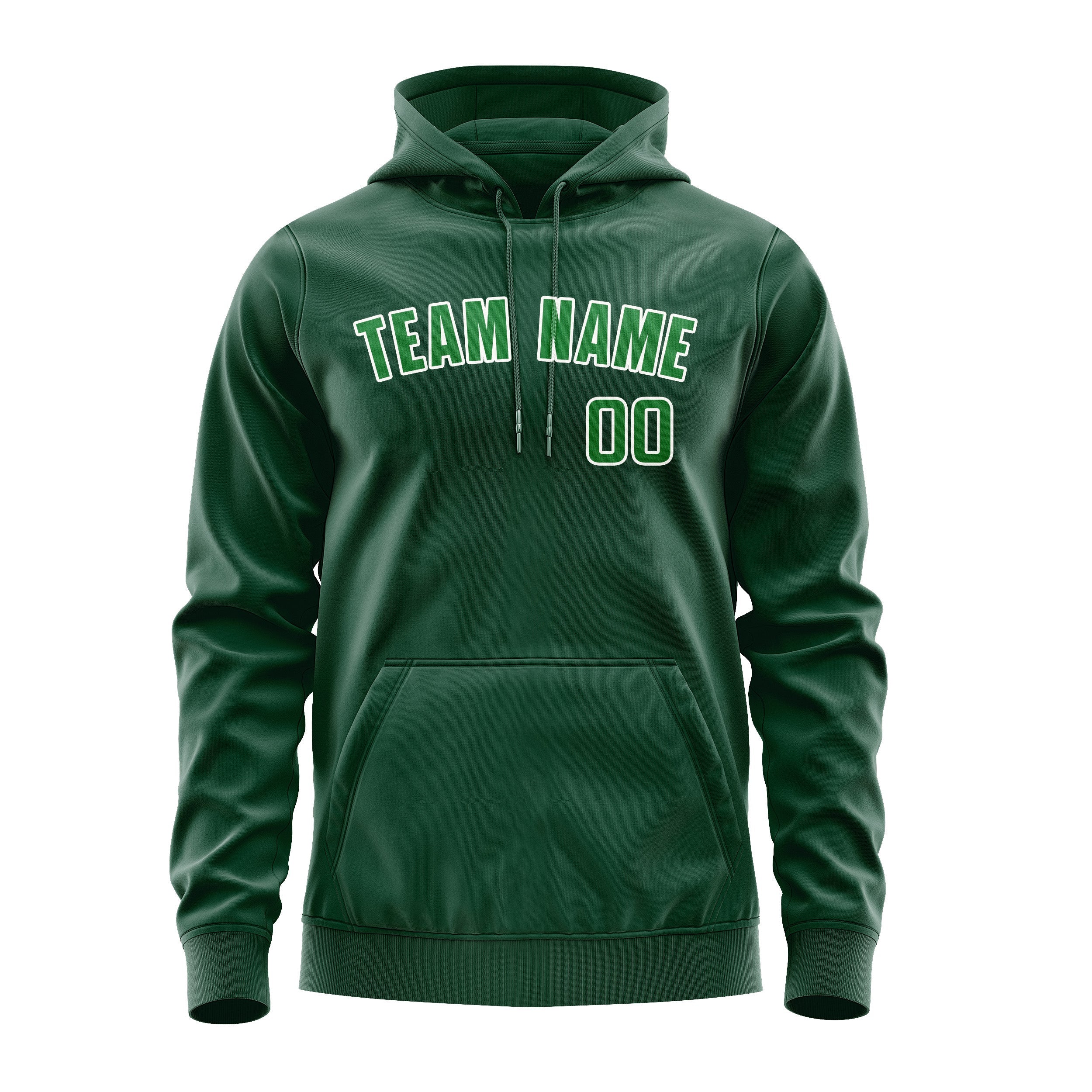 Custom Green Emerald Green Hoodie