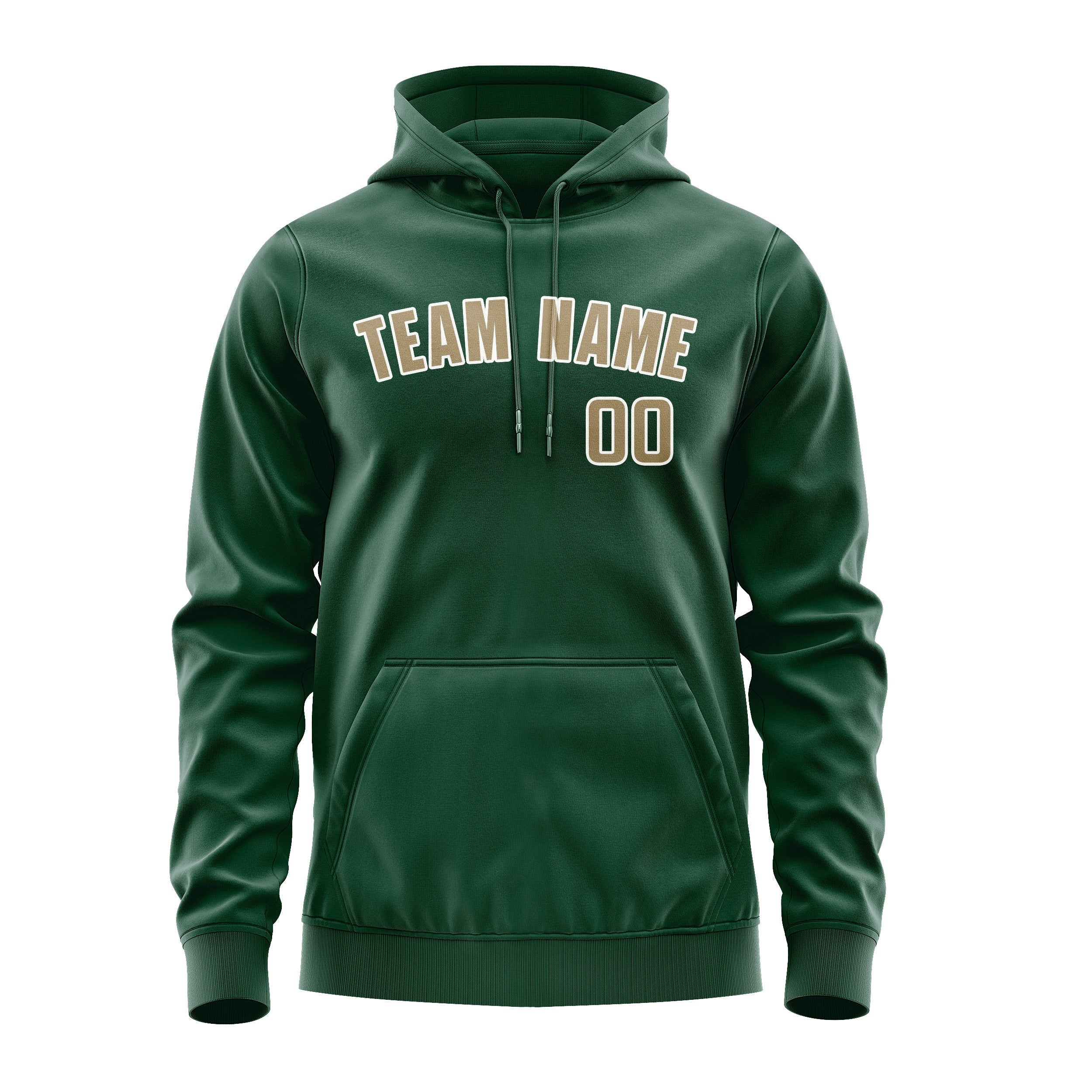 Custom Green Light Khaki Hoodie