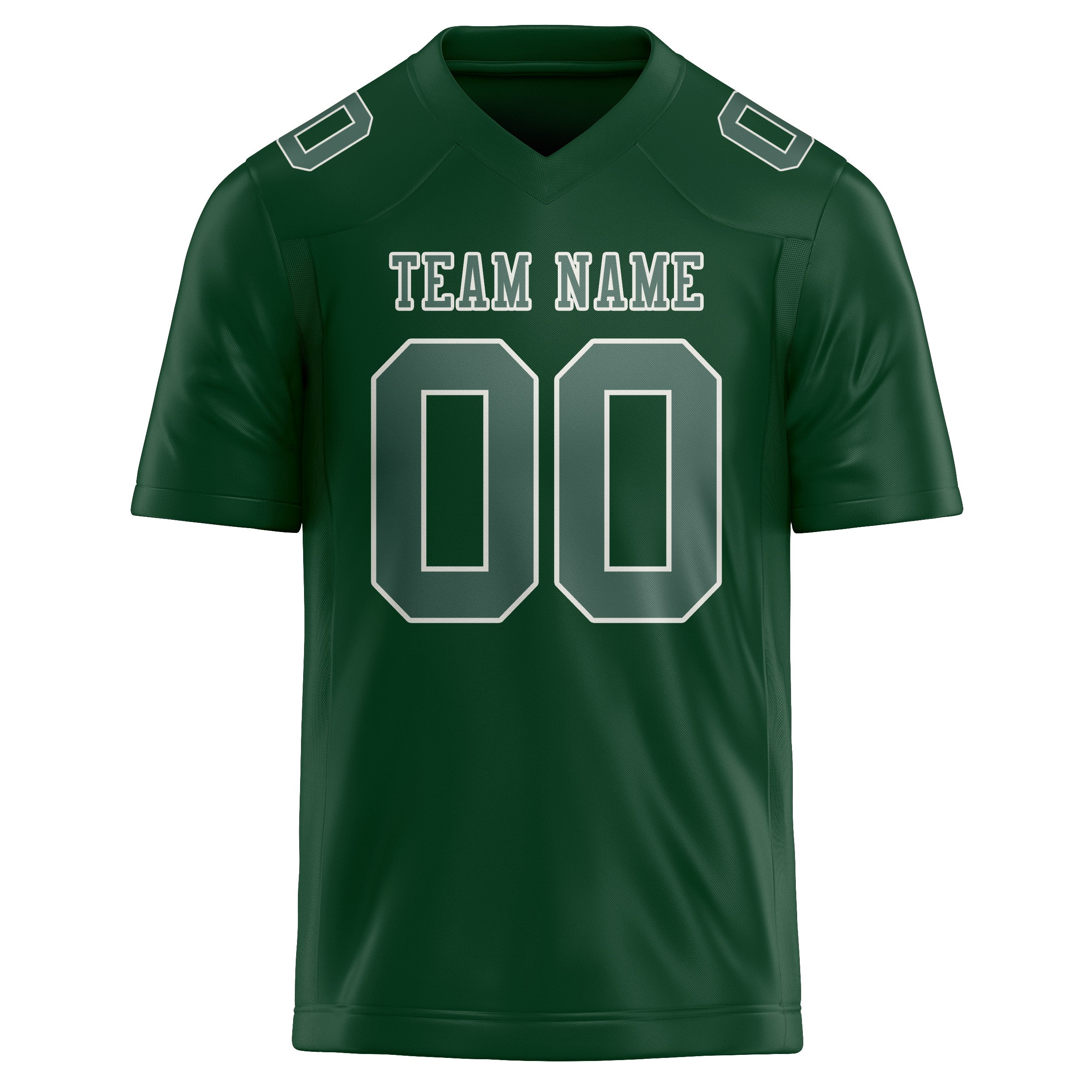 Custom Green Blue Green Football Jersey