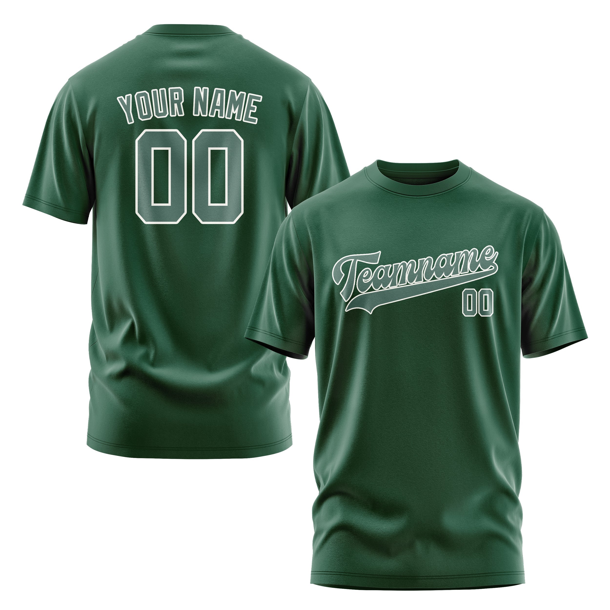 Custom Green Blue Green T-Shirt