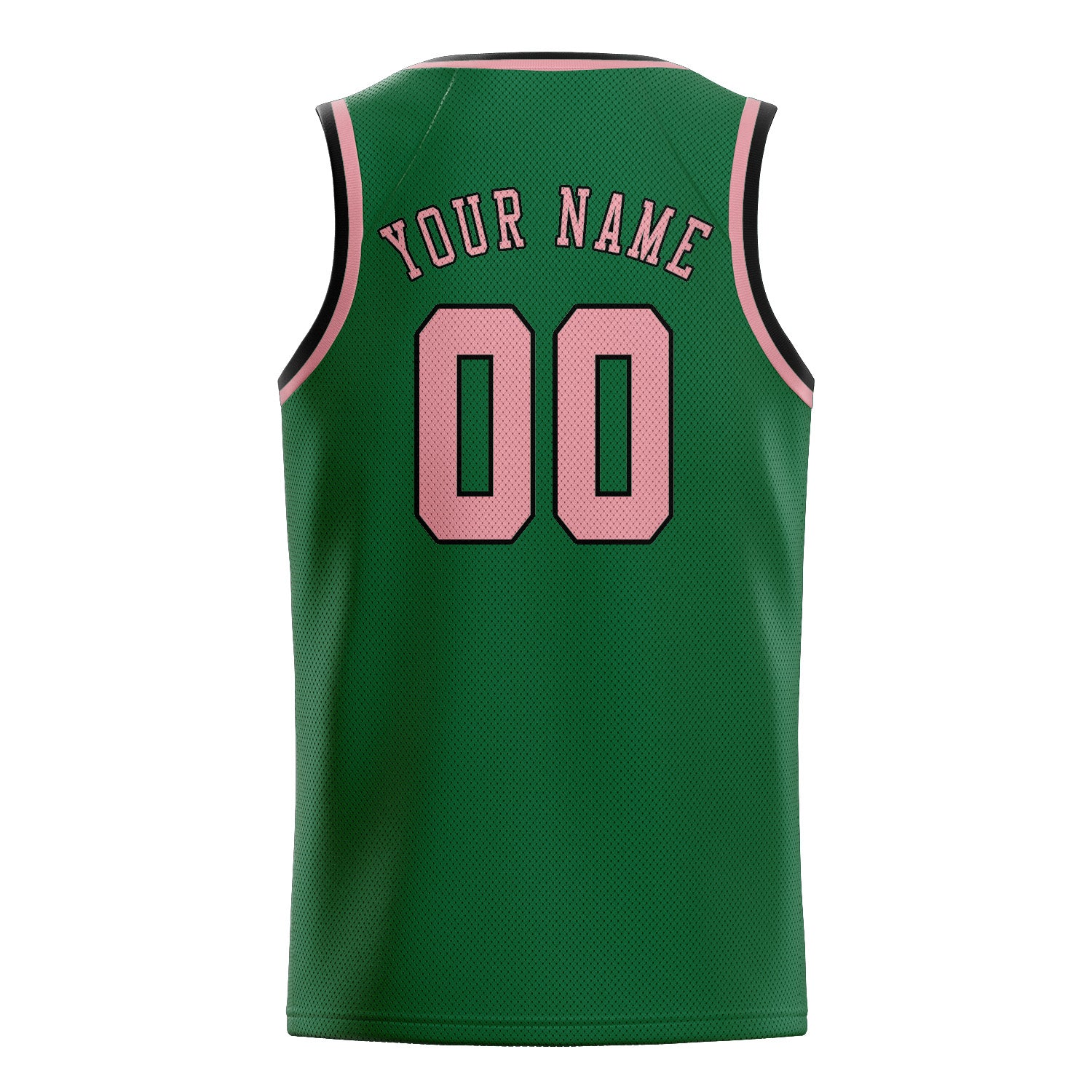 Custom Green Light Pink Basketball Jersey