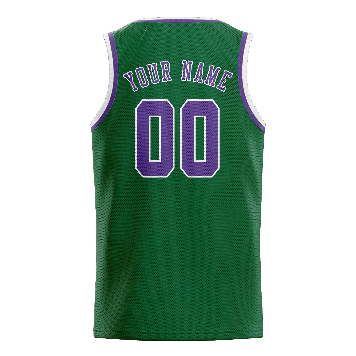 Custom Green Light Purple Basketball Jersey