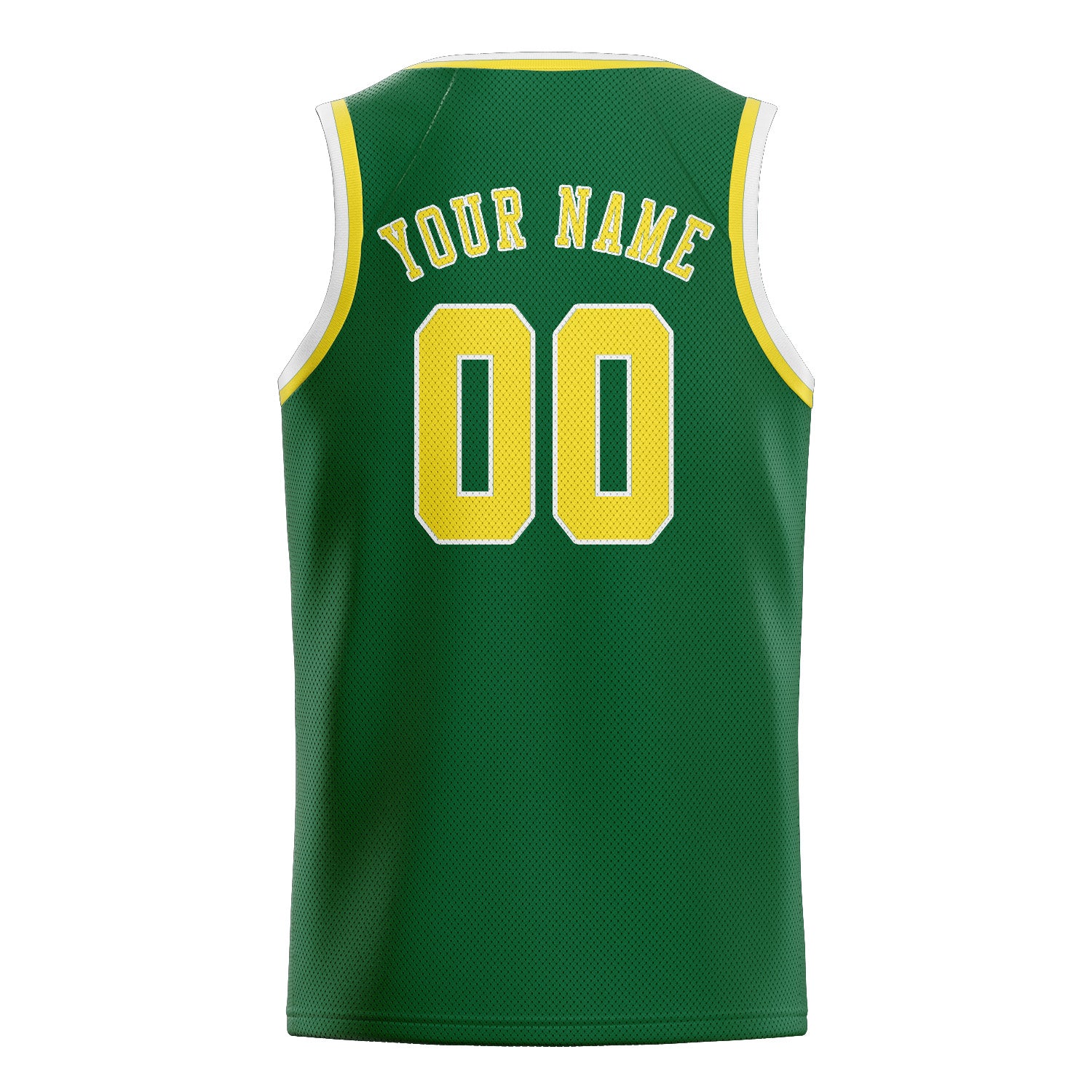 Custom Green Light Yellow Basketball Jersey