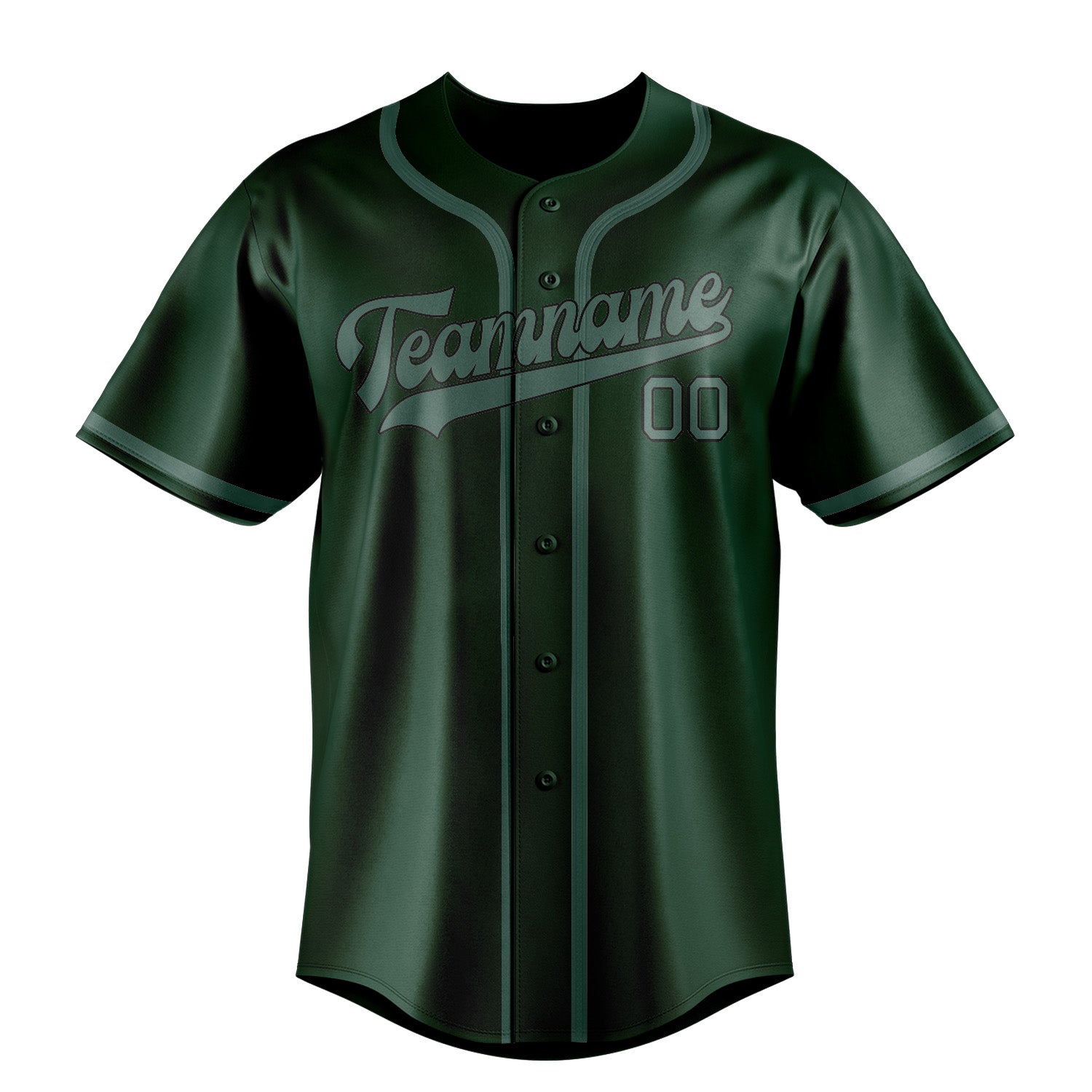 Custom Green Blue Green Baseball Jersey