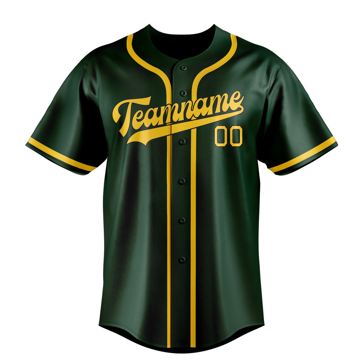 Custom Green Gold Baseball Jersey