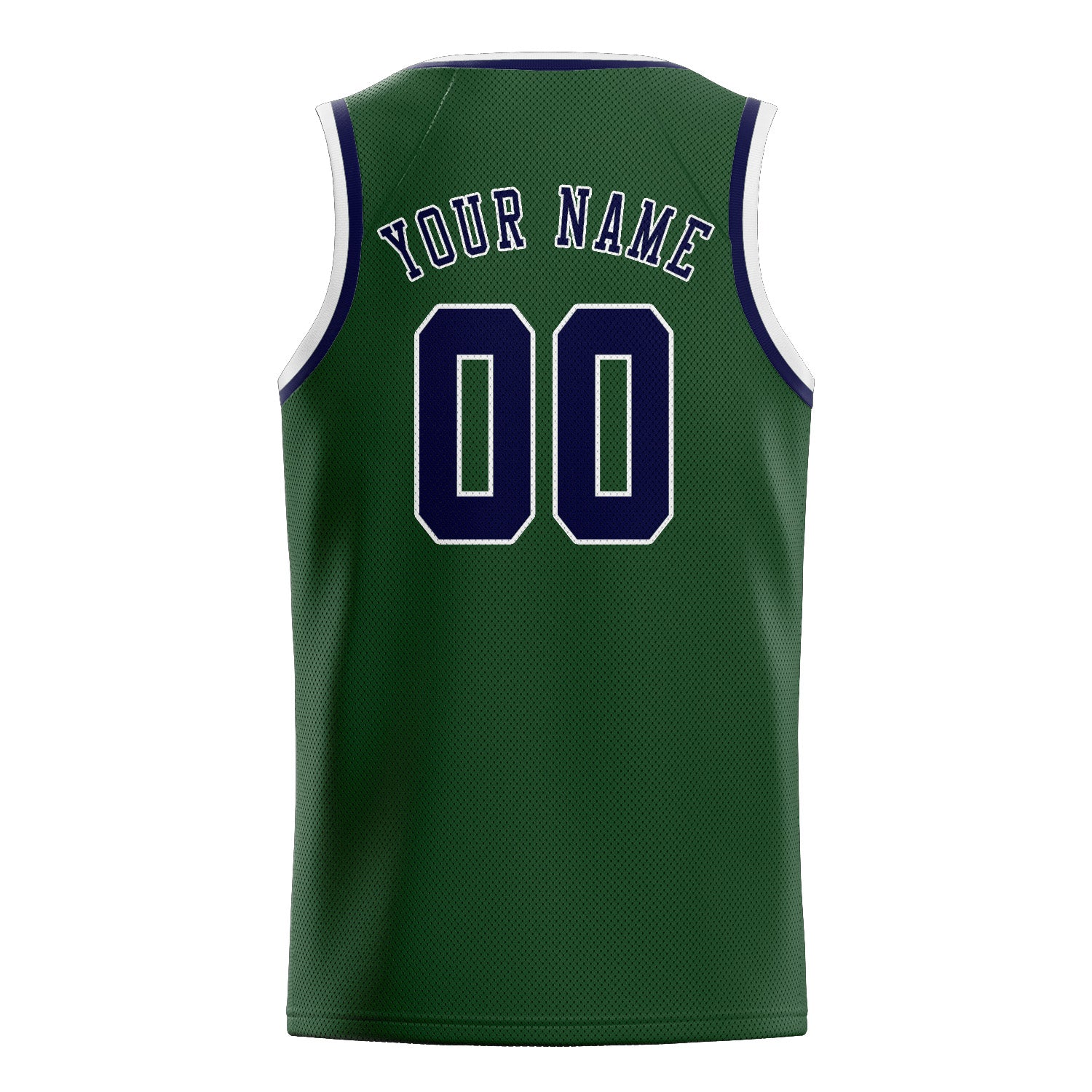Custom Dark Green Navy Basketball Jersey
