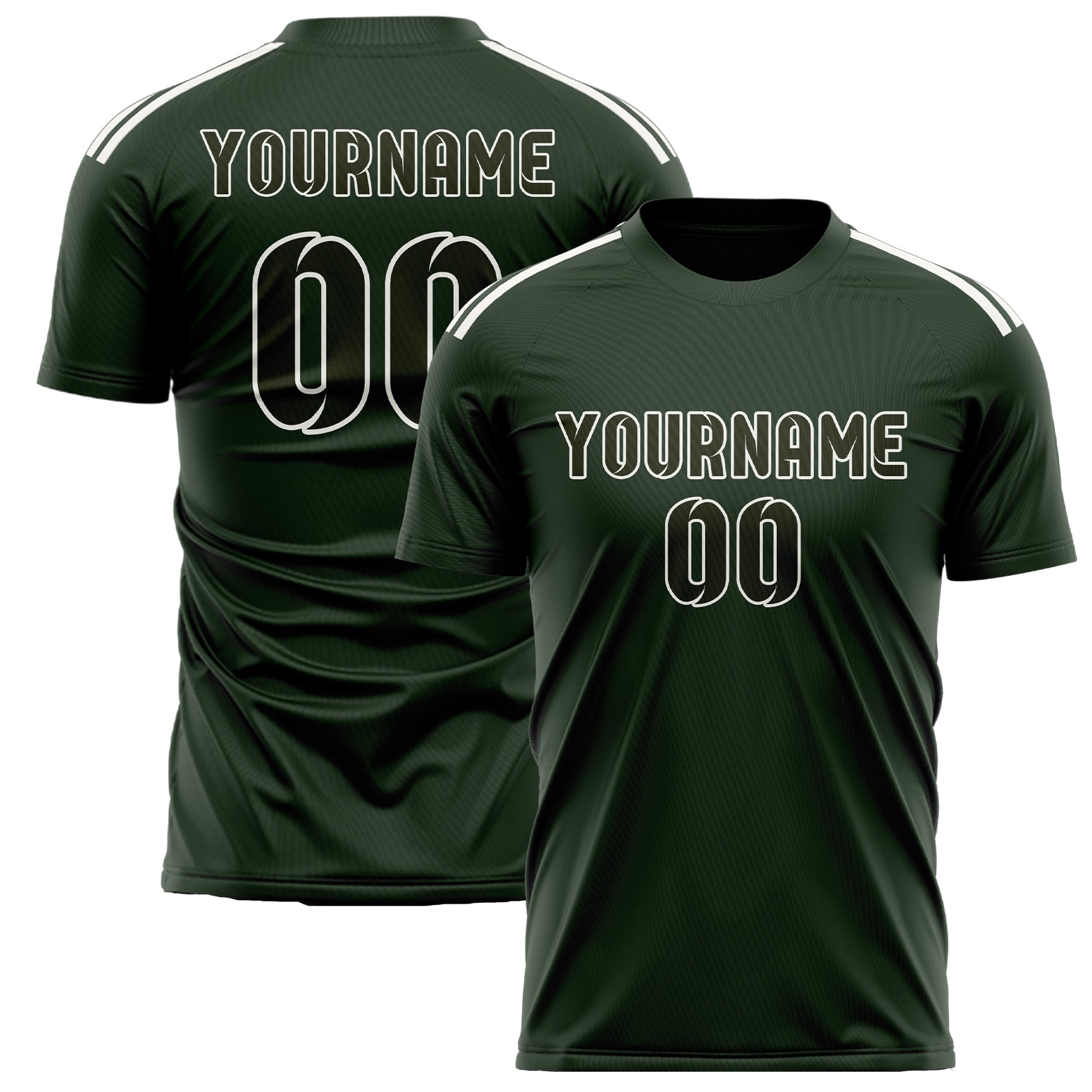 Custom Dark Green Olive Soccer Jersey