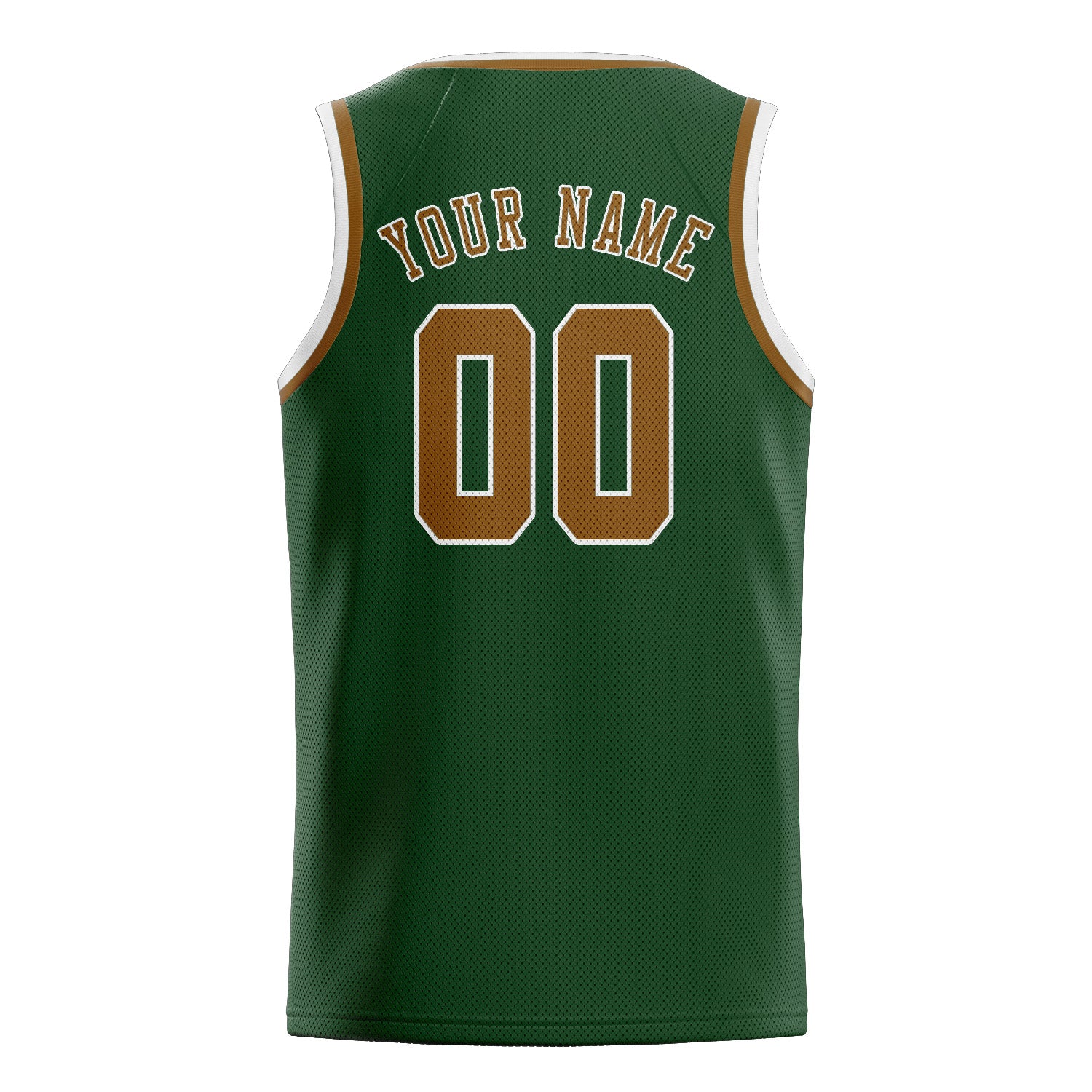 Custom Dark Green Khaki Basketball Jersey