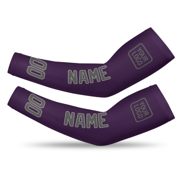 Custom Purple Dark Grey Arm Sleeve