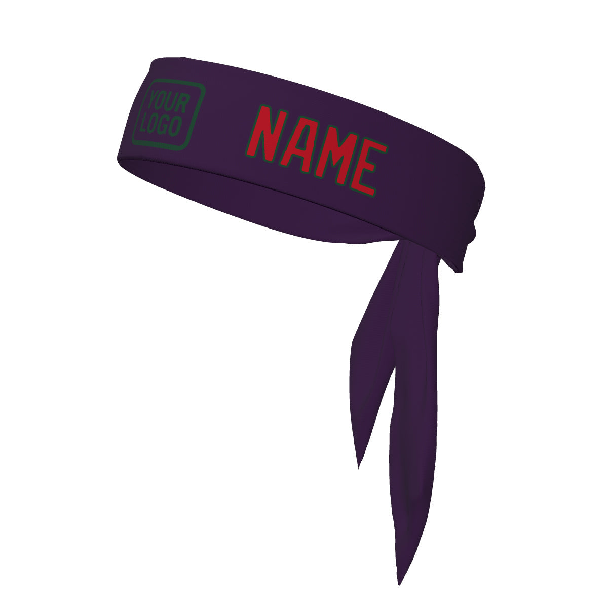 Custom Purple Red Headband