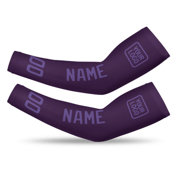 Custom Purple Light Purple Arm Sleeve