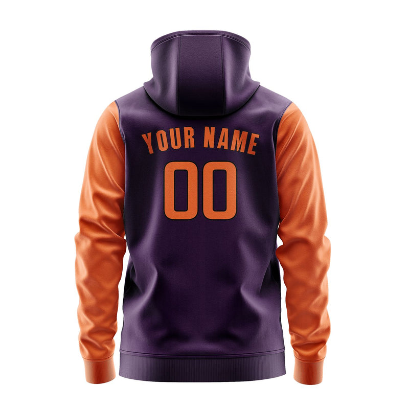 Custom Purple Orange Hoodie 0707282807B31728