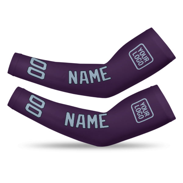 Custom Purple Light Blue Arm Sleeve