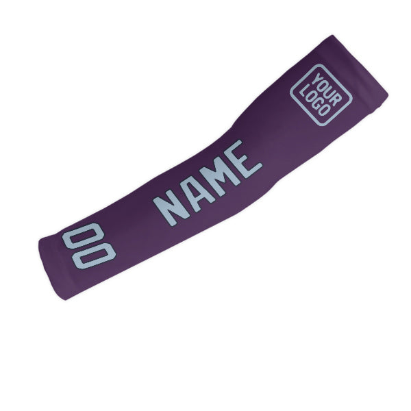 Custom Purple Light Blue Arm Sleeve
