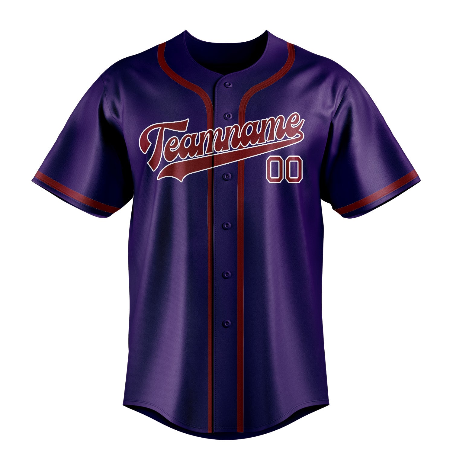 Custom Purple Crimson Red Baseball Jersey