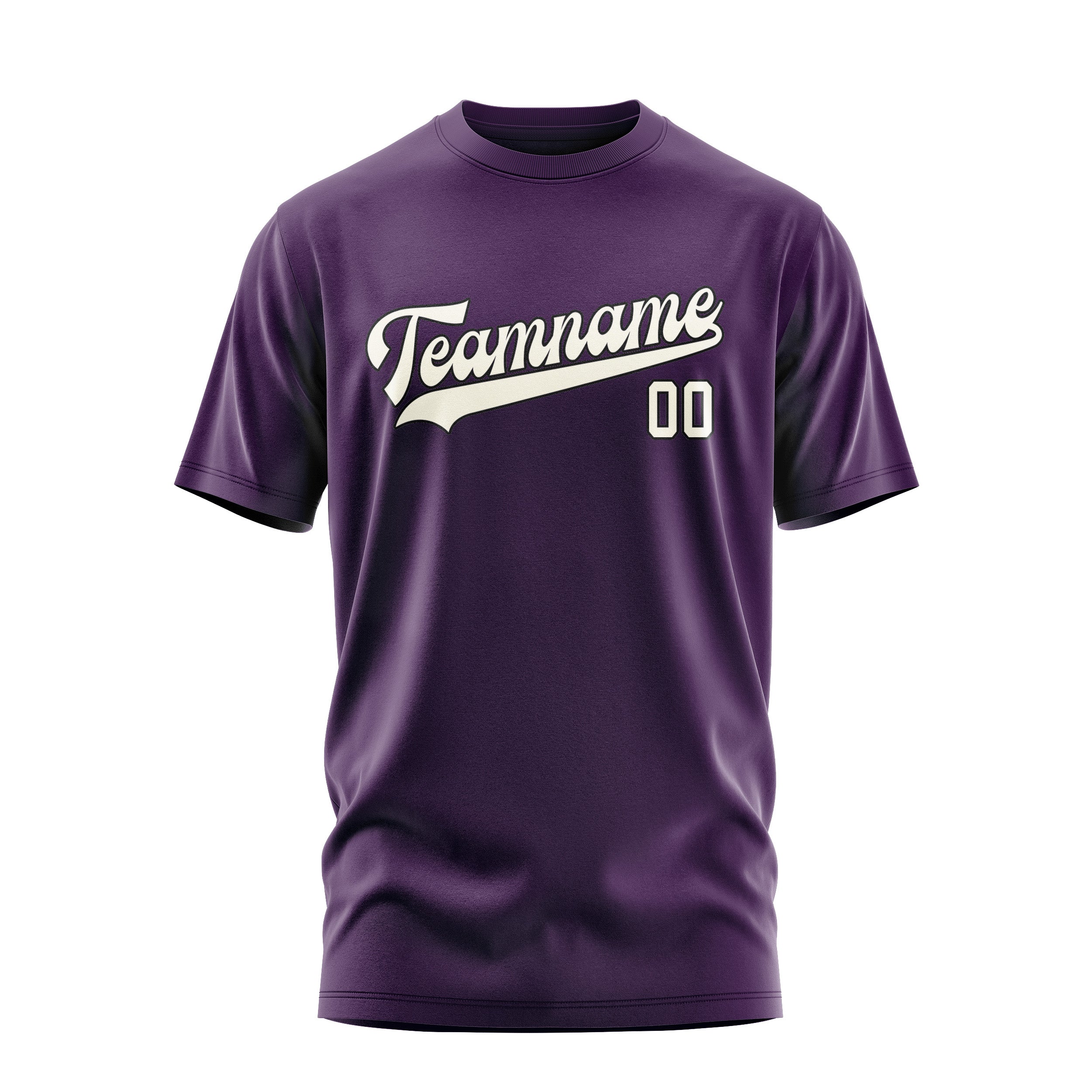 Custom Purple Cream T-Shirt