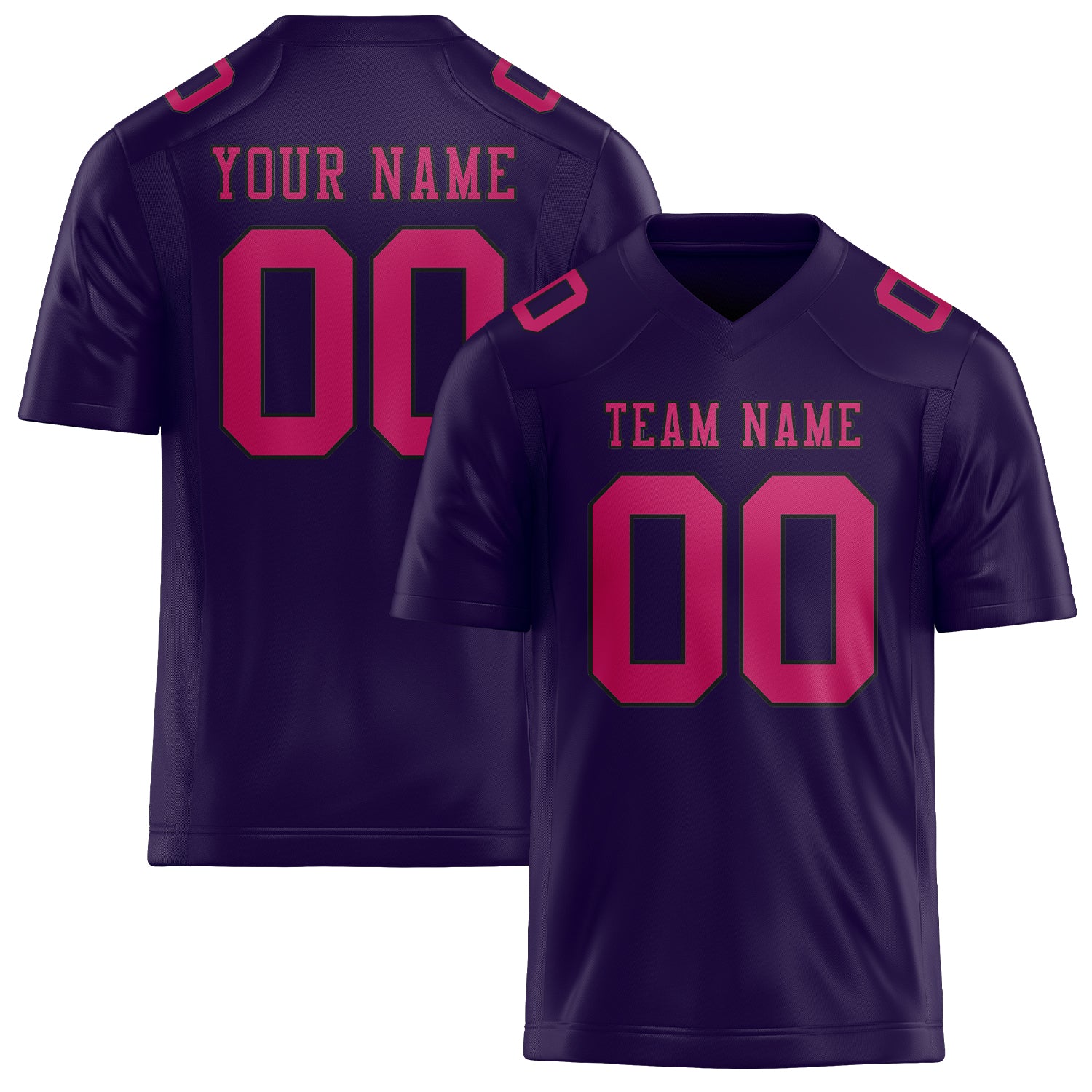 Custom Purple Pink Football Jersey