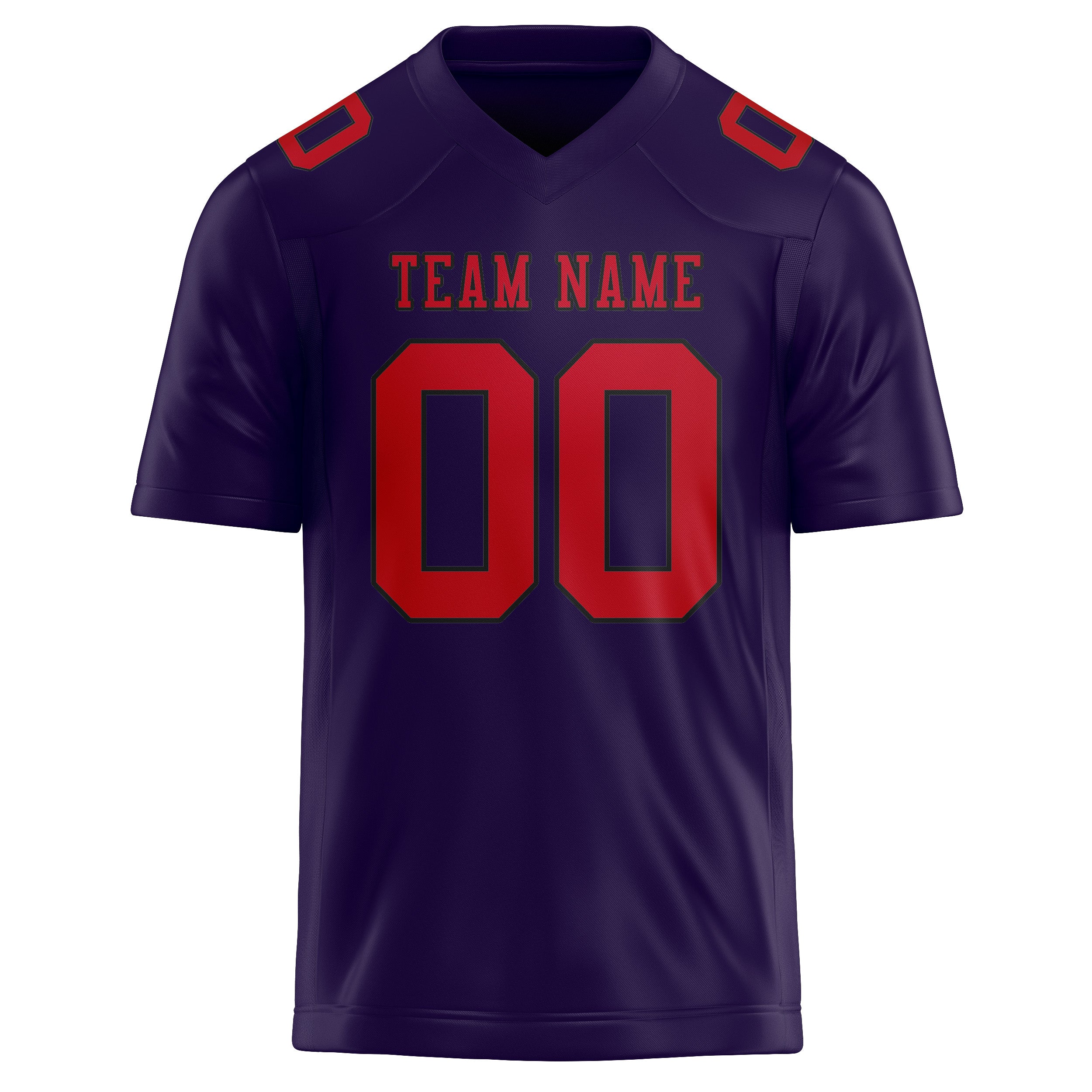 Custom Purple Red Football Jersey