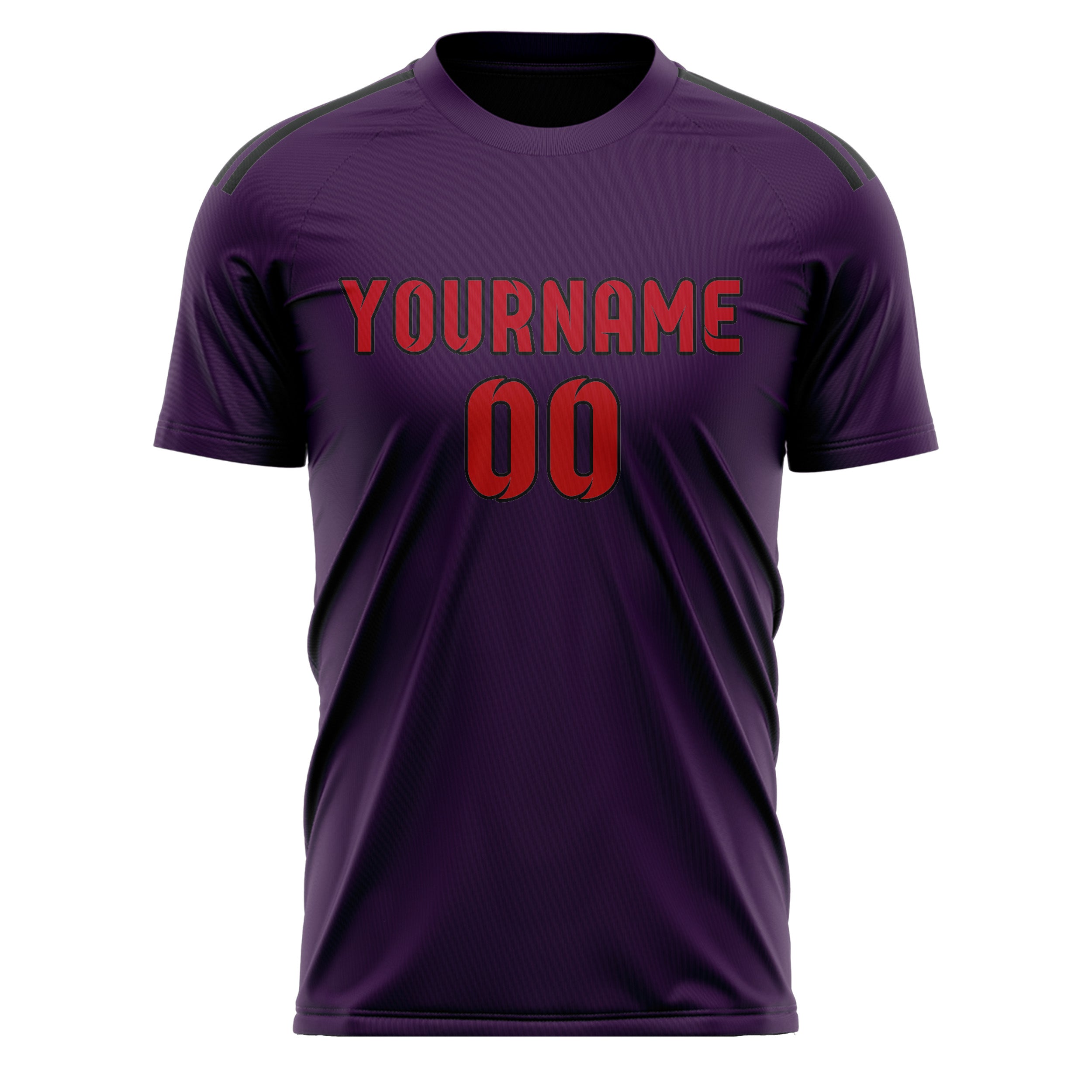 Custom Purple Red Soccer Jersey