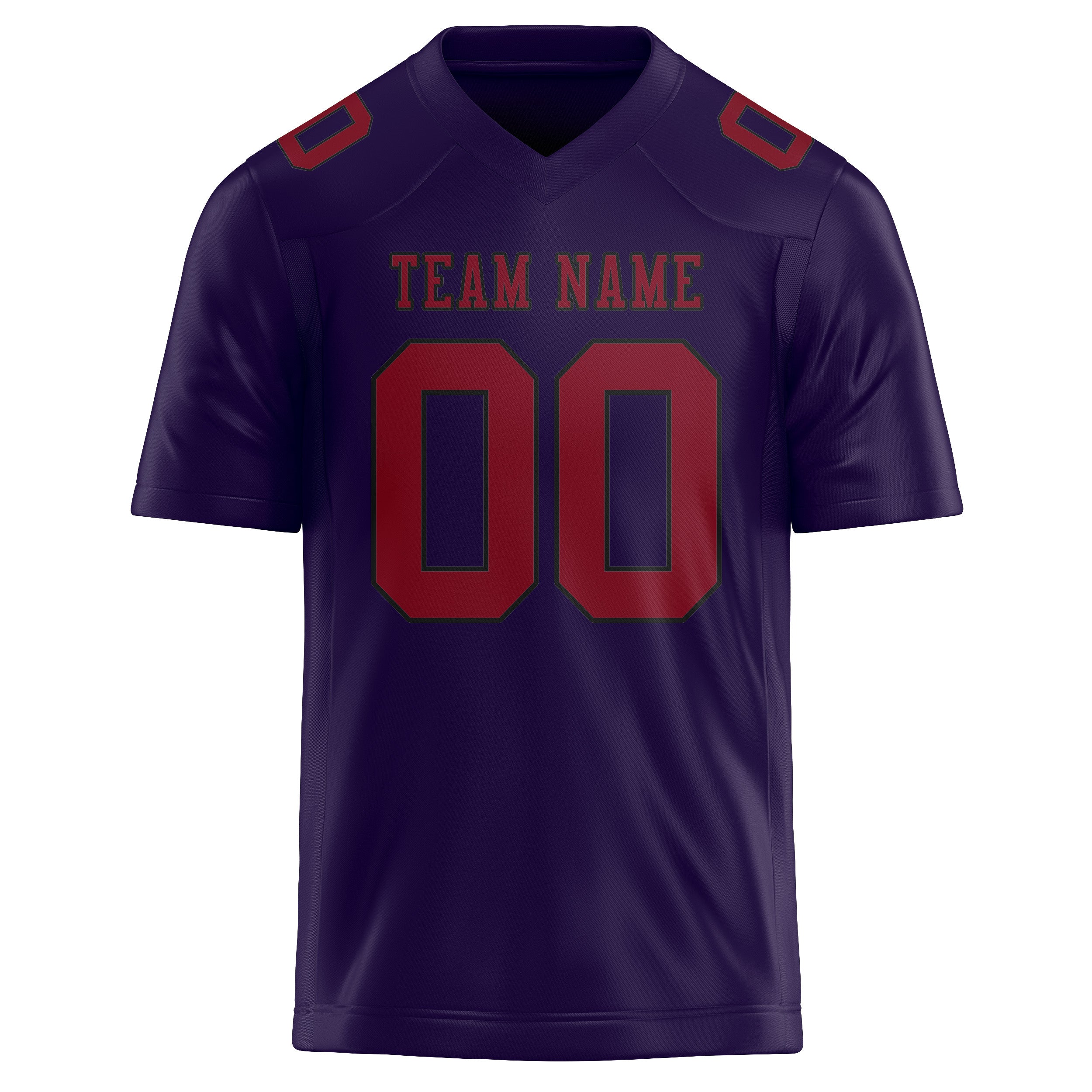Custom Purple Crimson Red Football Jersey