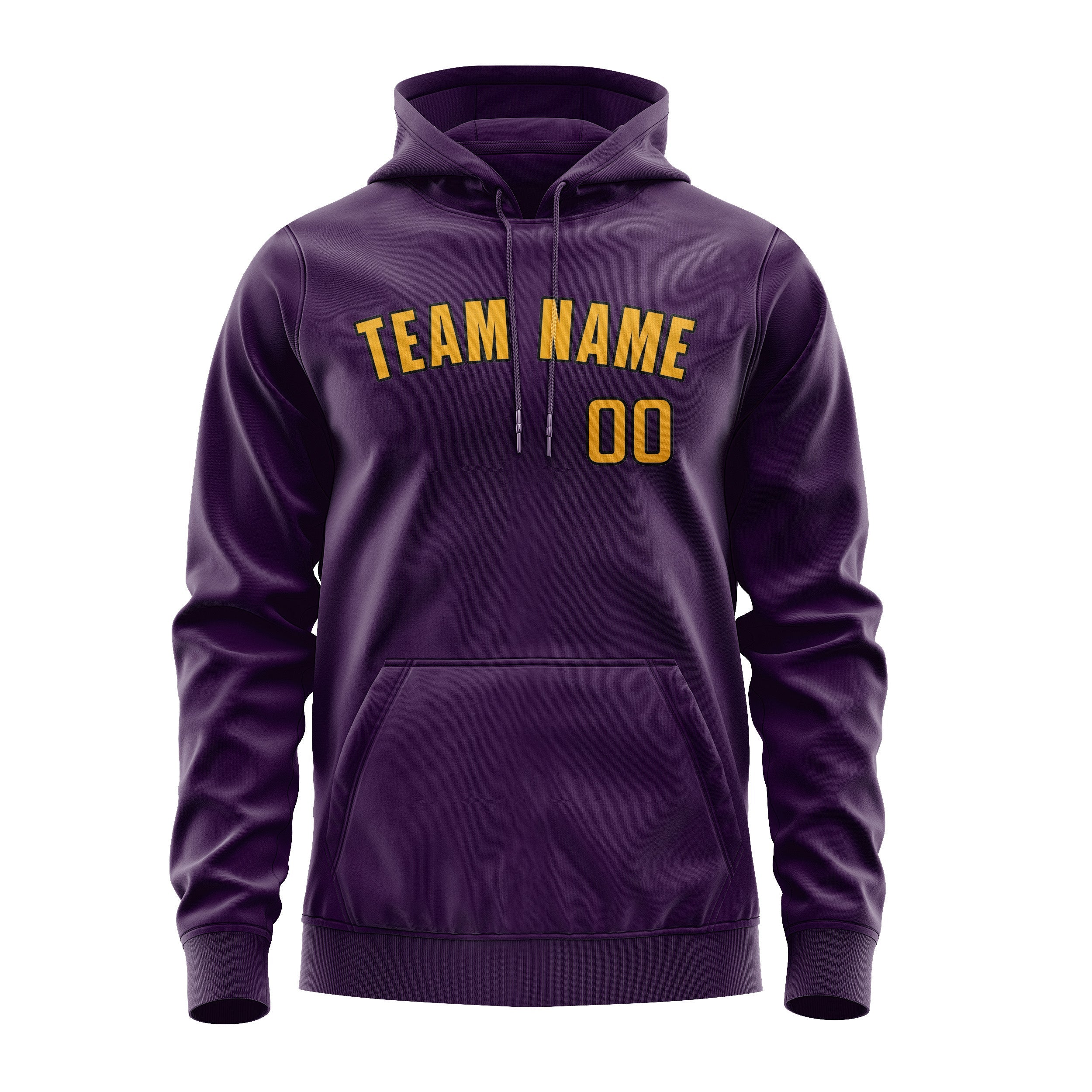 Custom Purple Yellow Hoodie