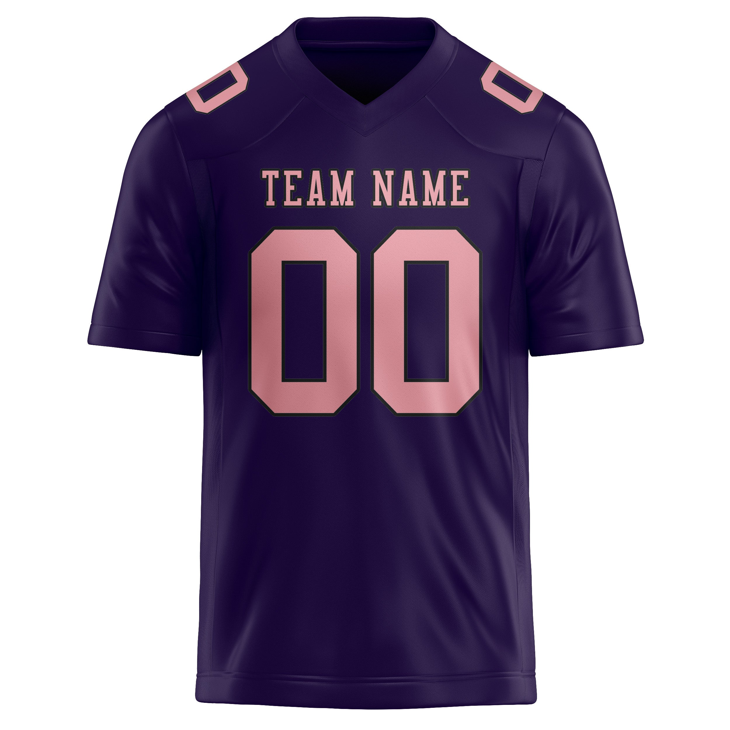 Custom Purple Light Pink Football Jersey