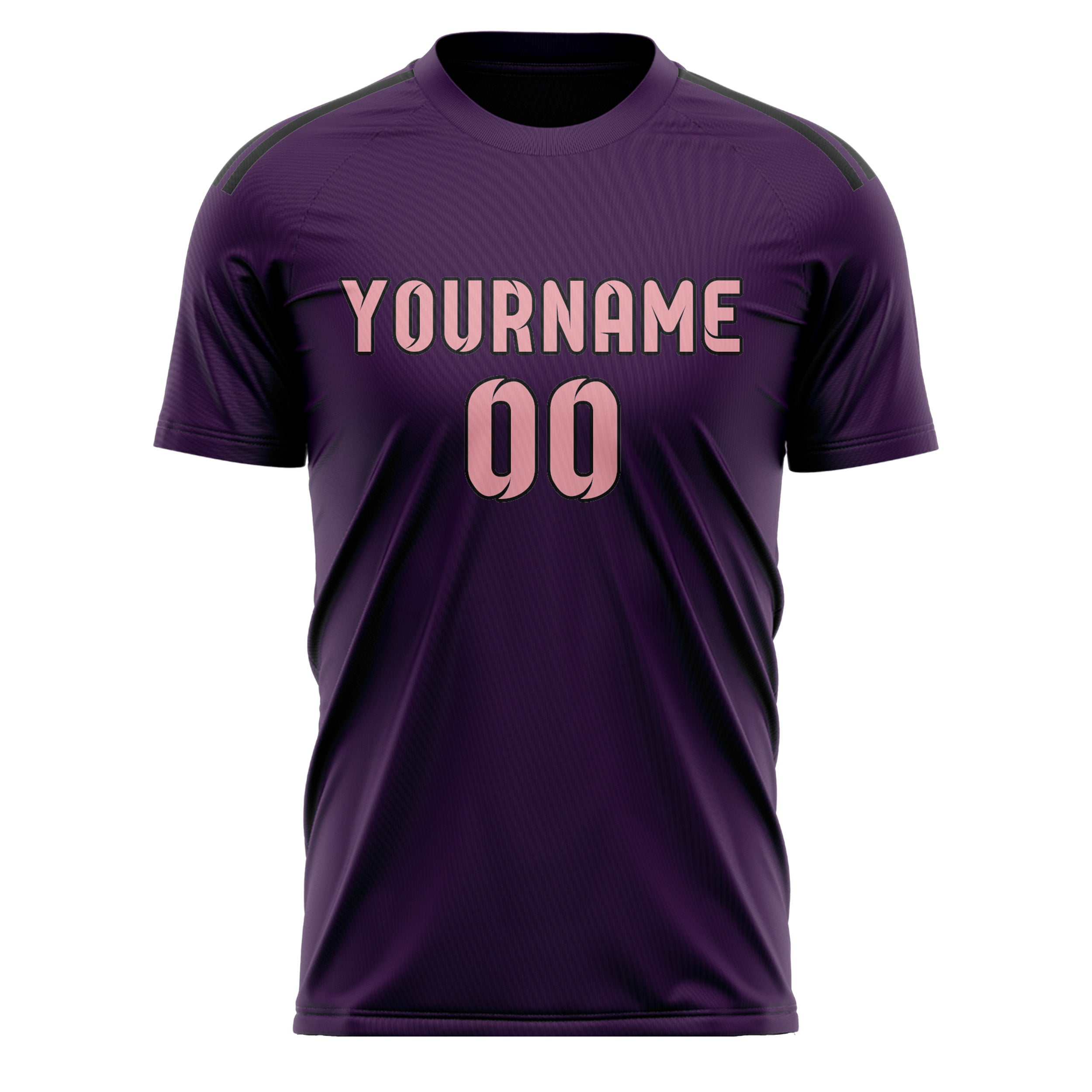 Custom Purple Light Pink Soccer Jersey
