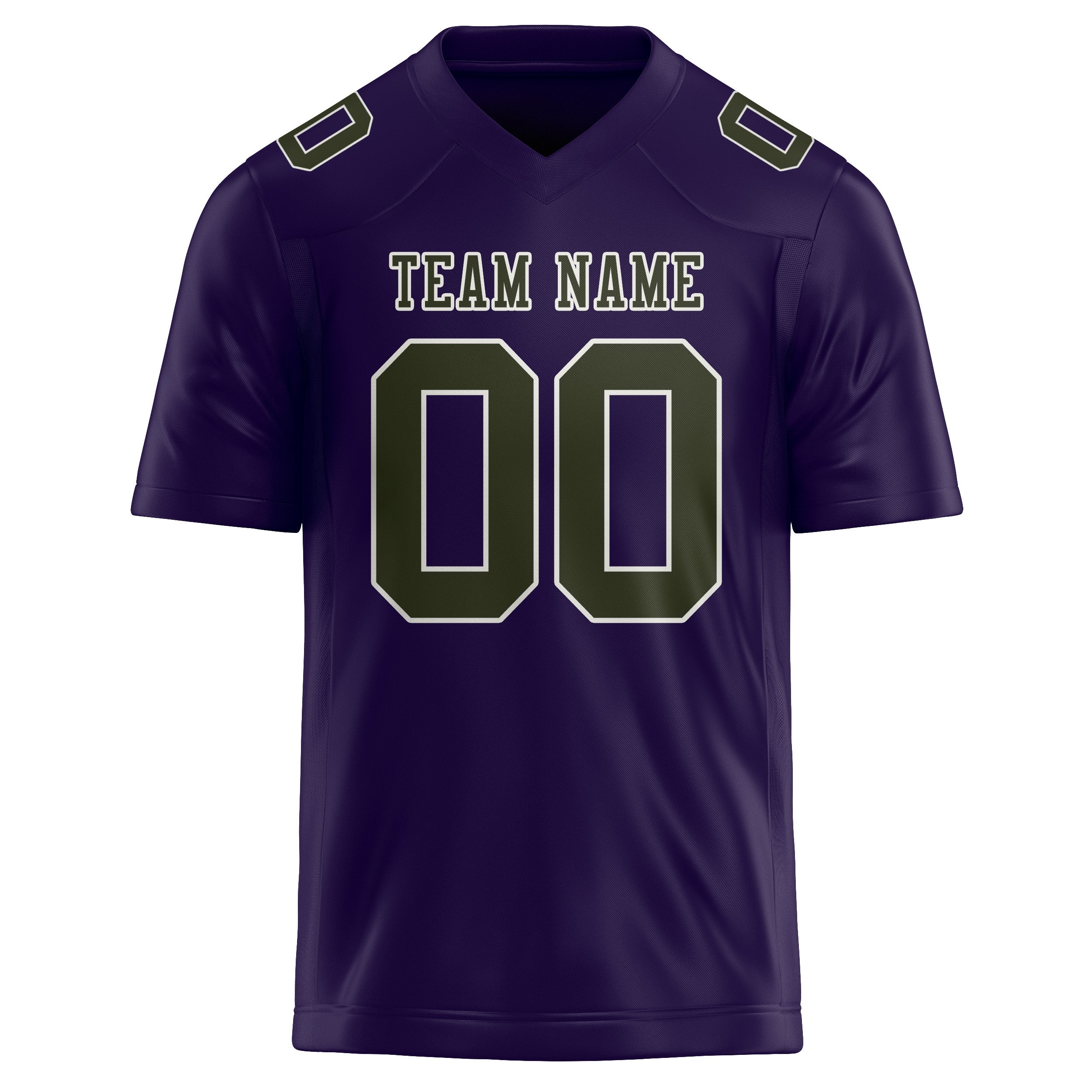 Custom Purple Olive Football Jersey