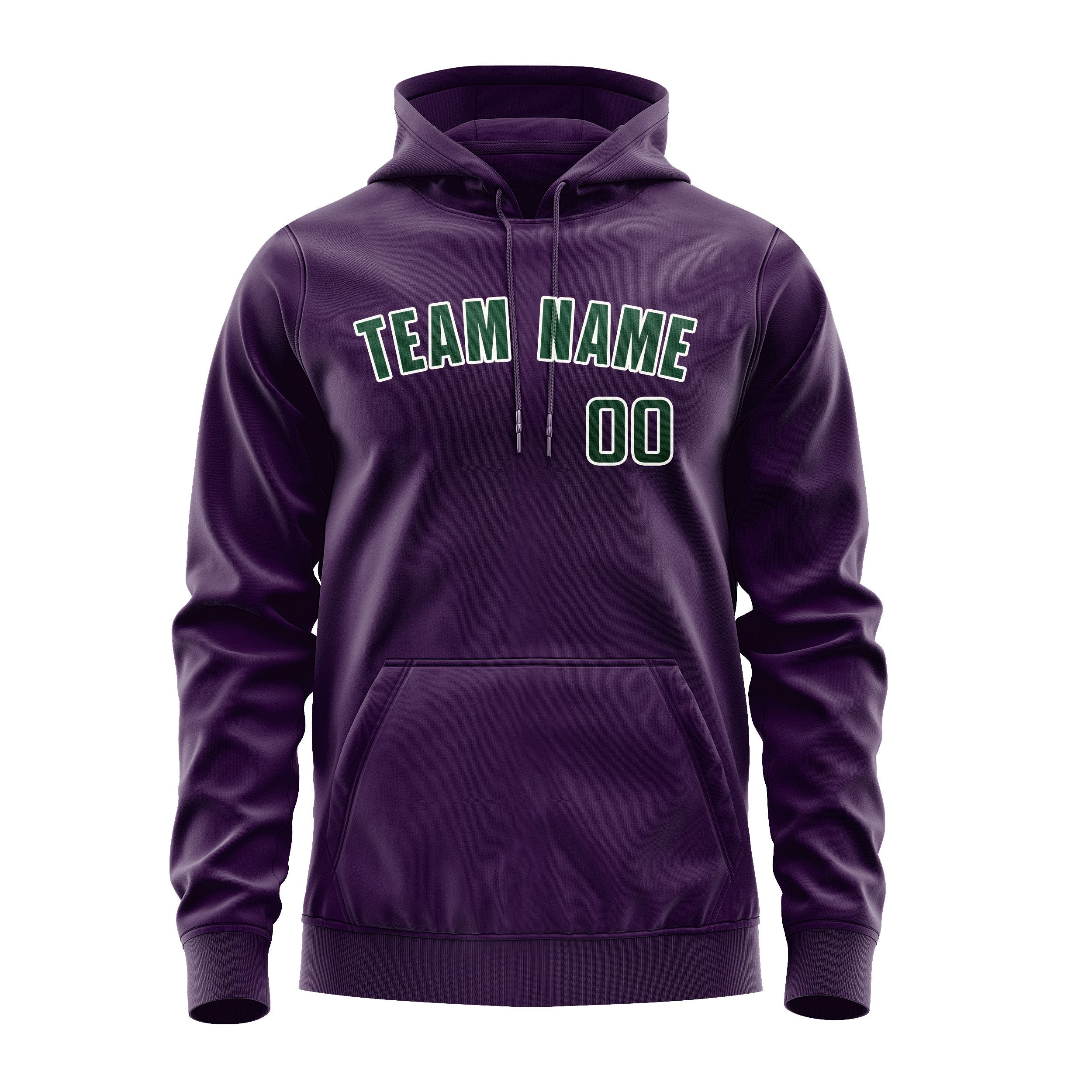 Custom Purple Green Hoodie