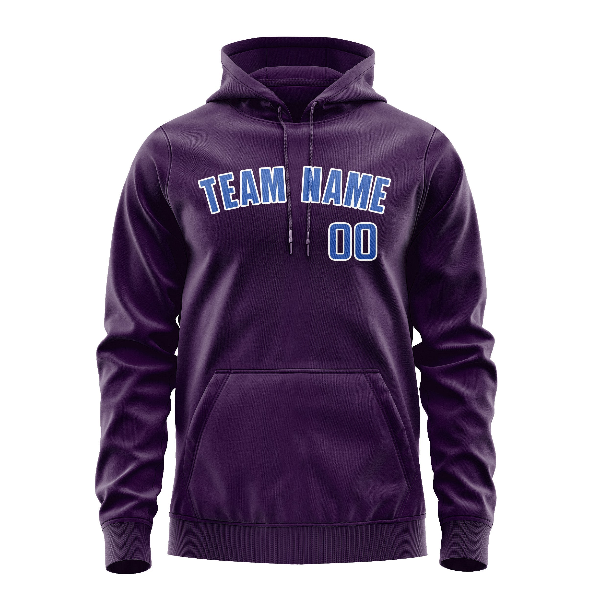 Custom Purple Sky Blue Hoodie