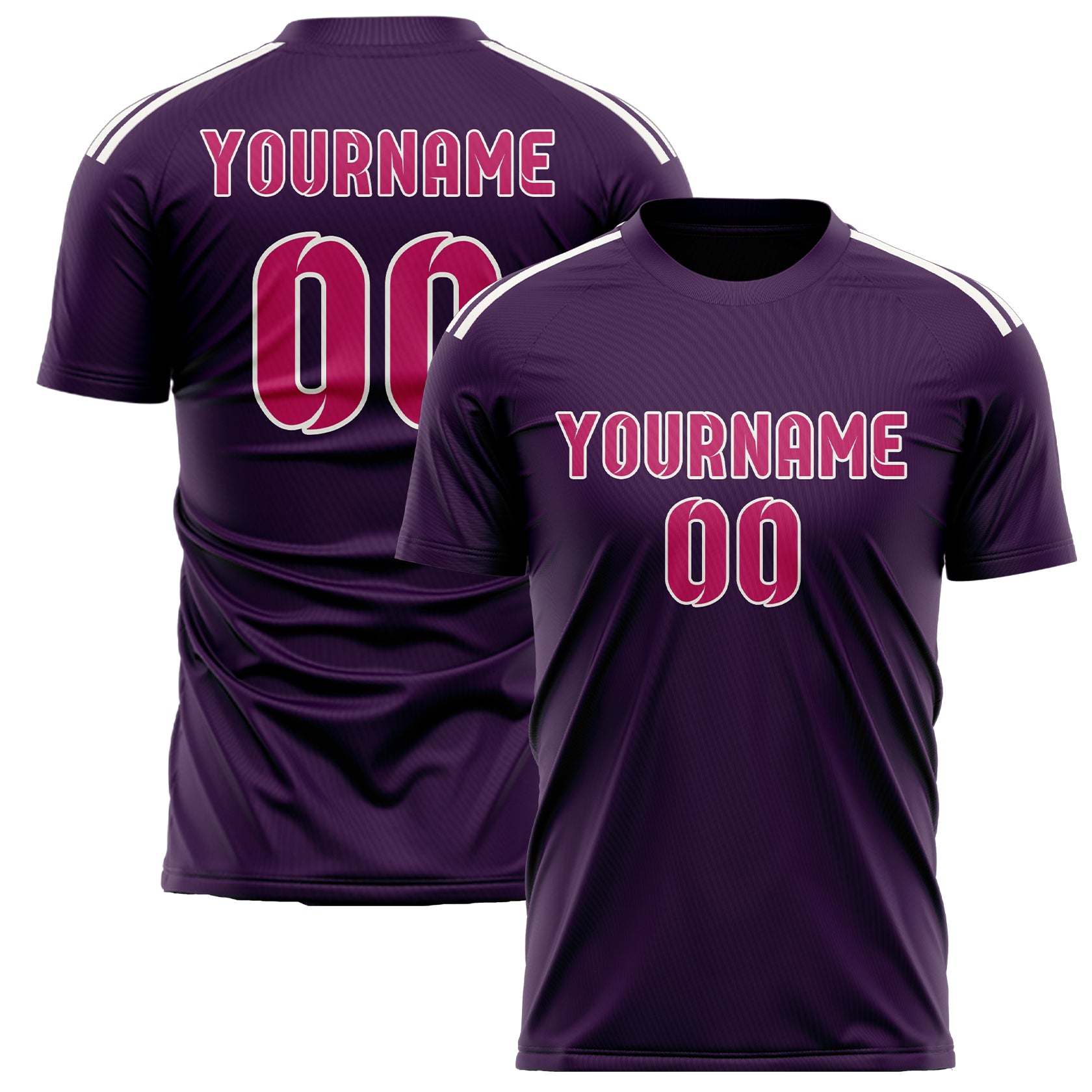 Custom Purple Pink Soccer Jersey