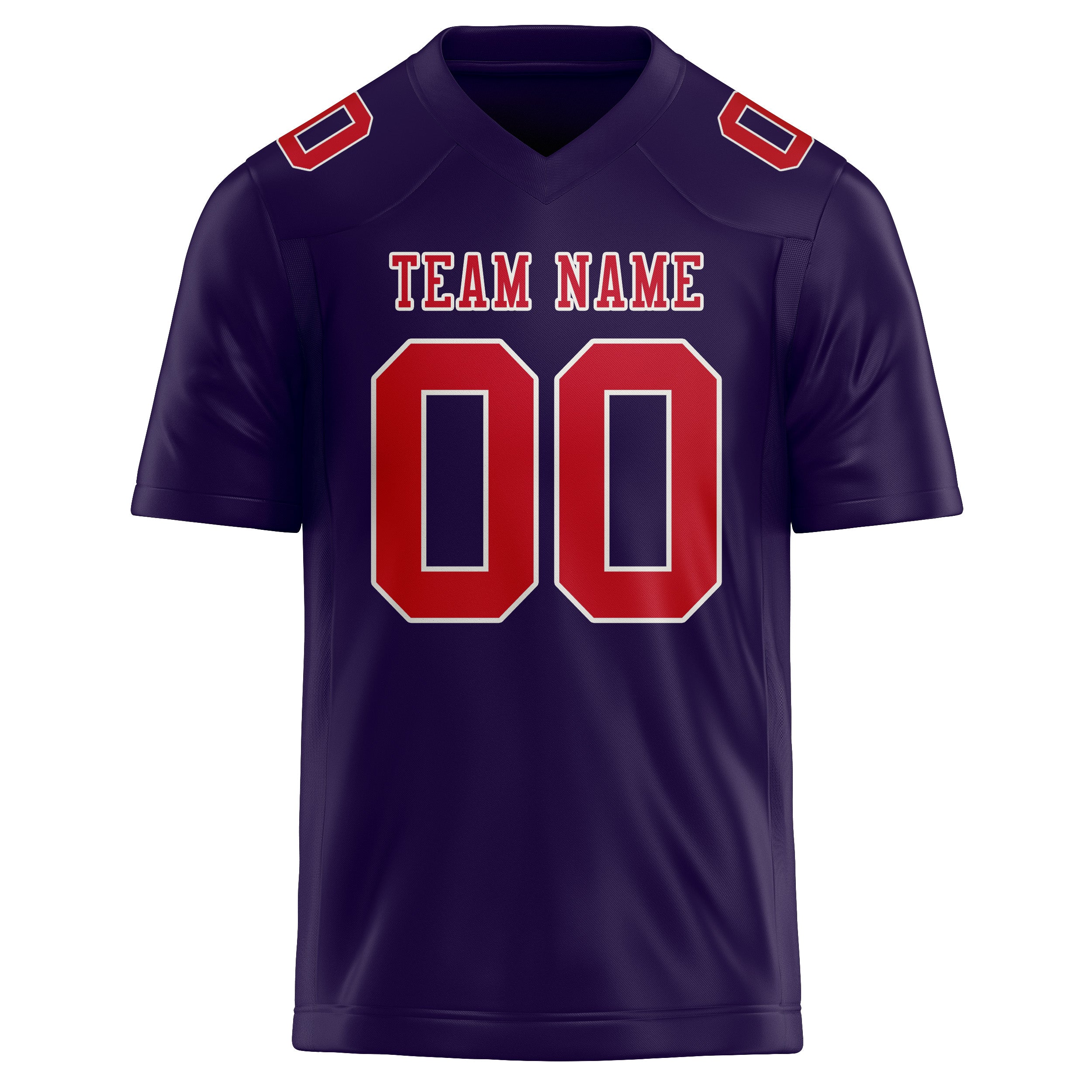 Custom Purple Red Football Jersey