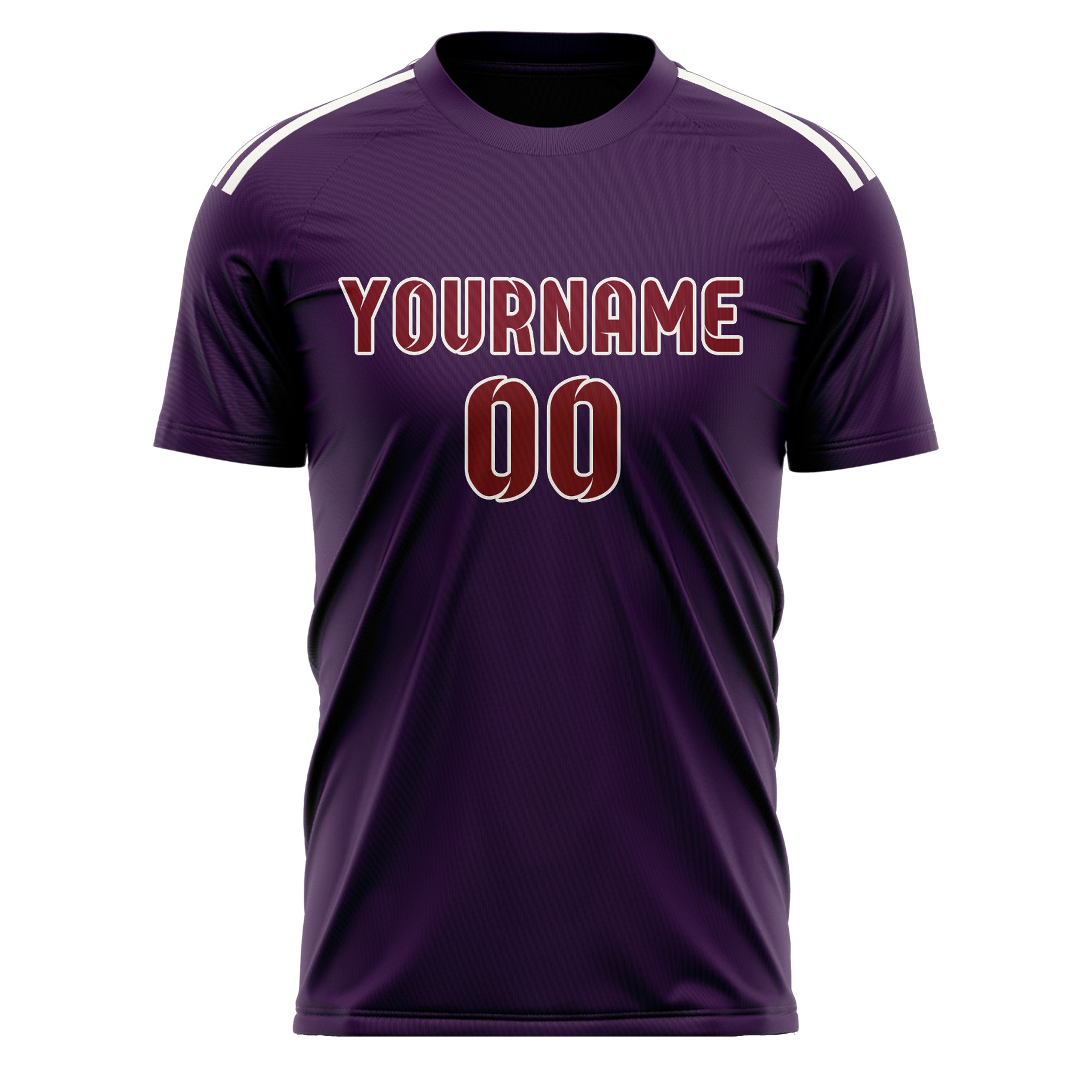 Custom Purple Crimson Red Soccer Jersey