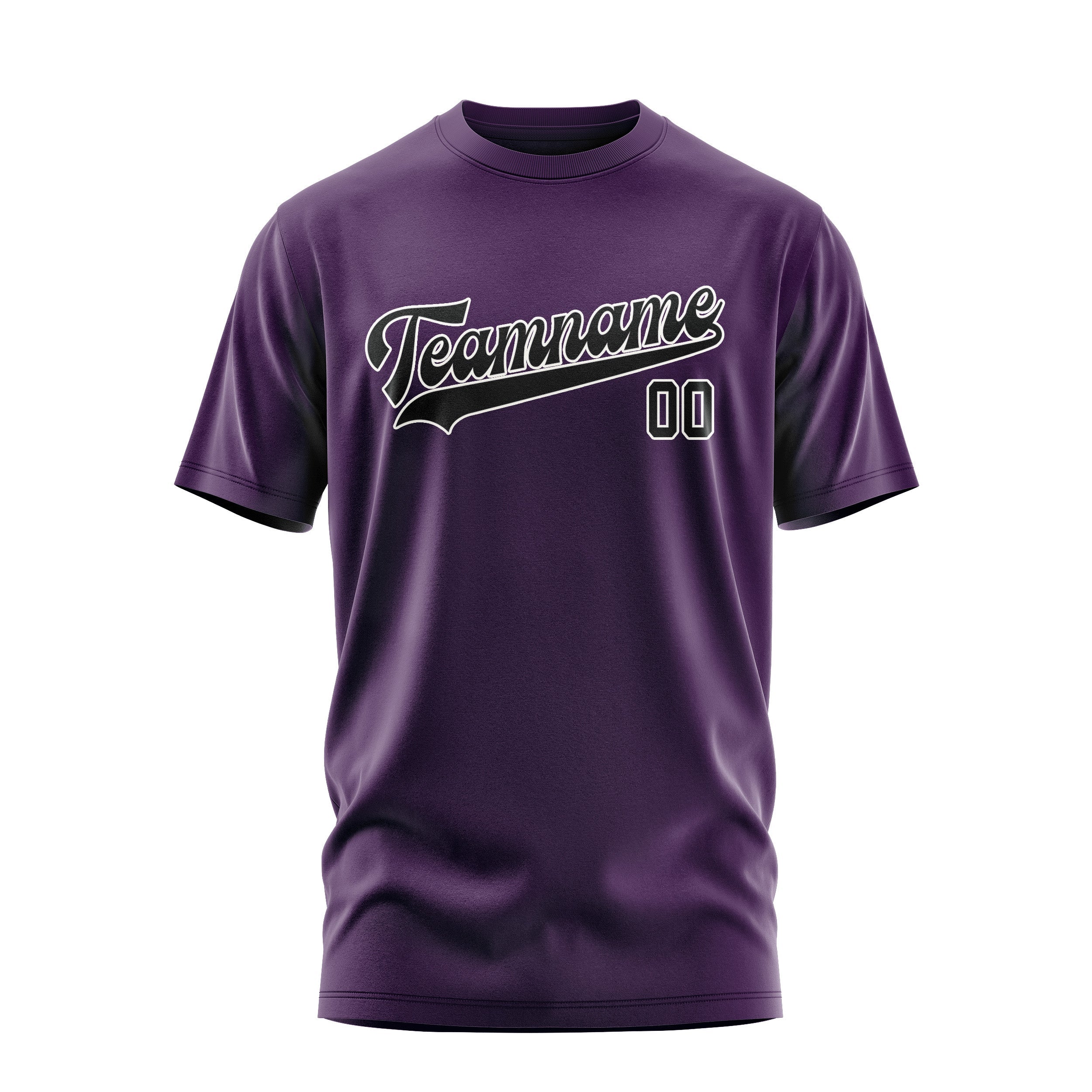 Custom Purple Black T-Shirt