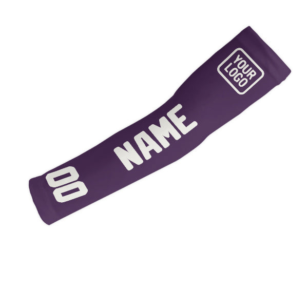 Custom Purple White Arm Sleeve