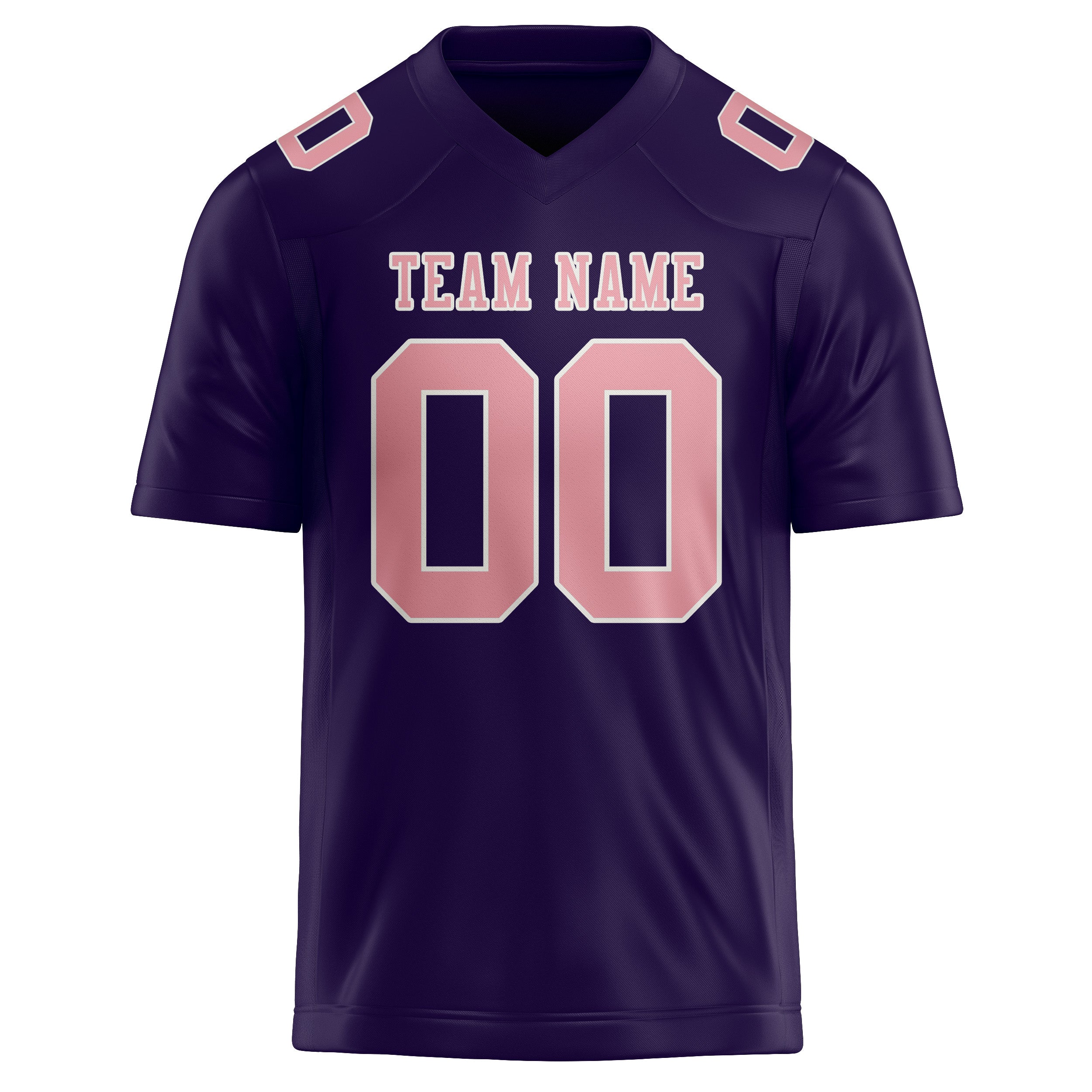 Custom Purple Light Pink Football Jersey