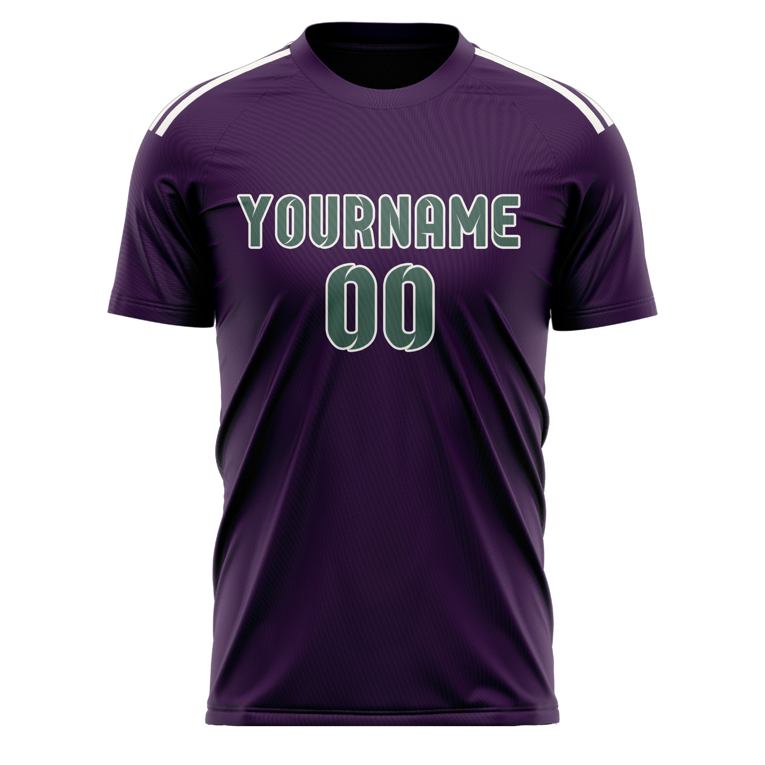 Custom Purple Blue Green Soccer Jersey