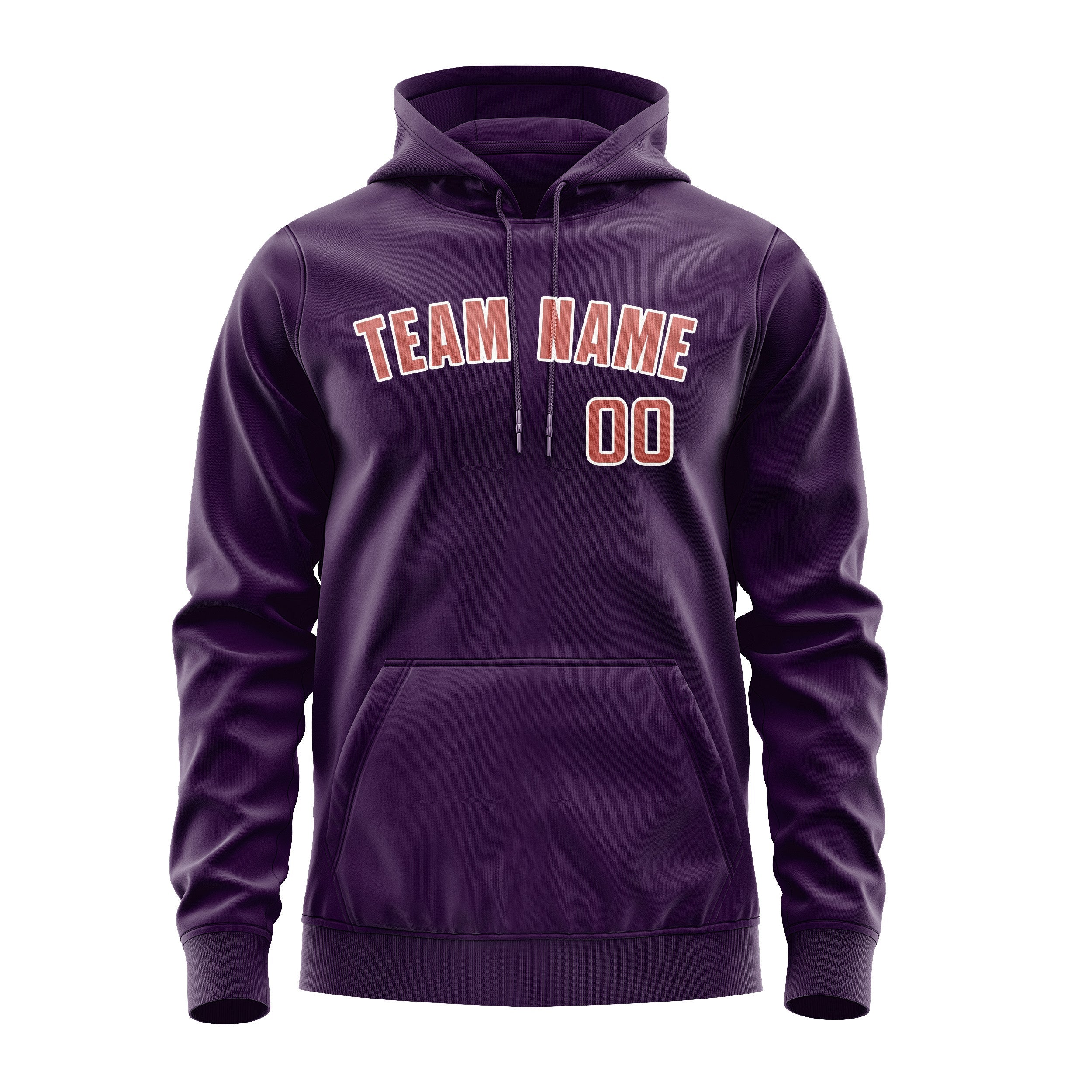Custom Purple Copper Rose Hoodie