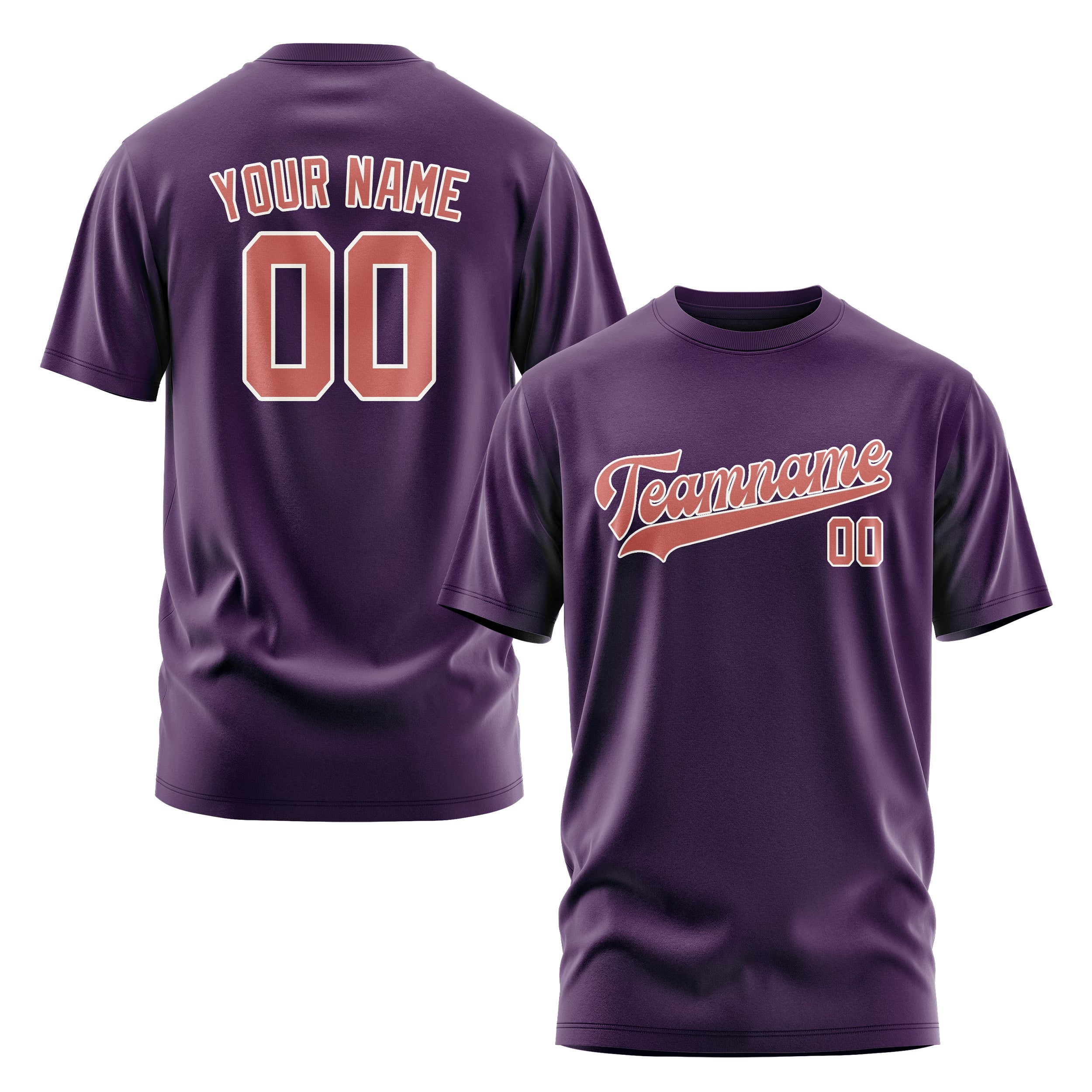 Custom Purple Copper Rose T-Shirt